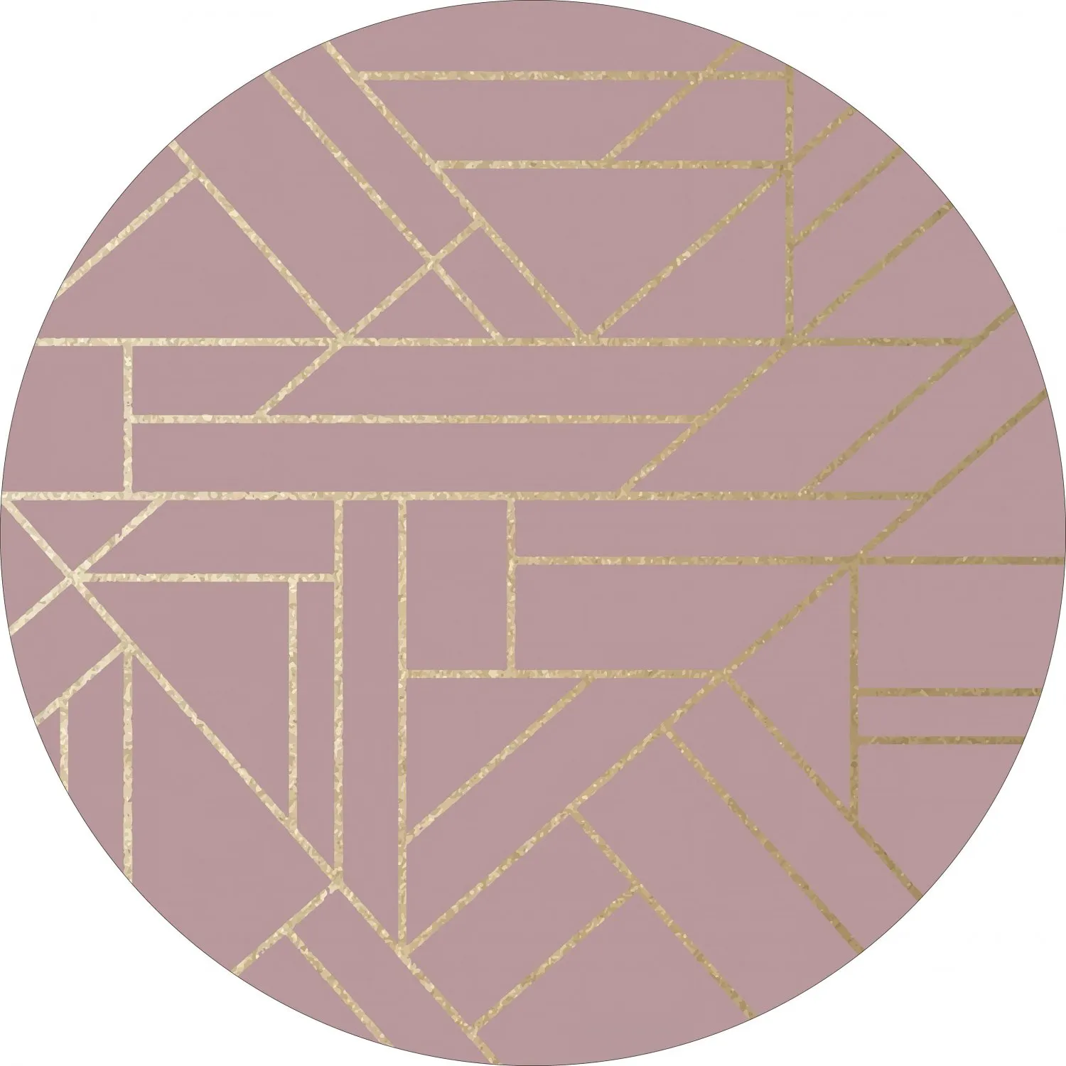 Rund matta - Marino (rosa)