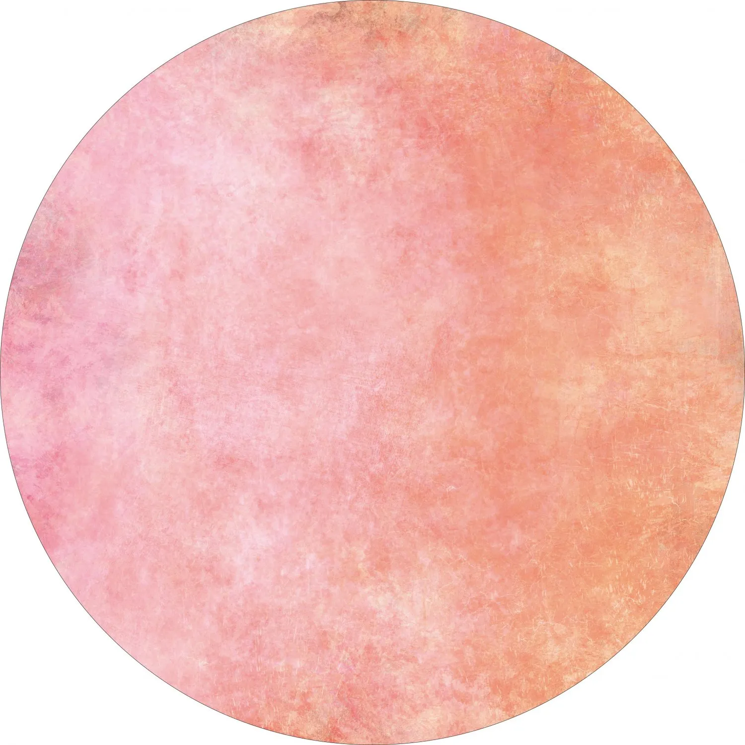 Rund matta - Baden (rosa)