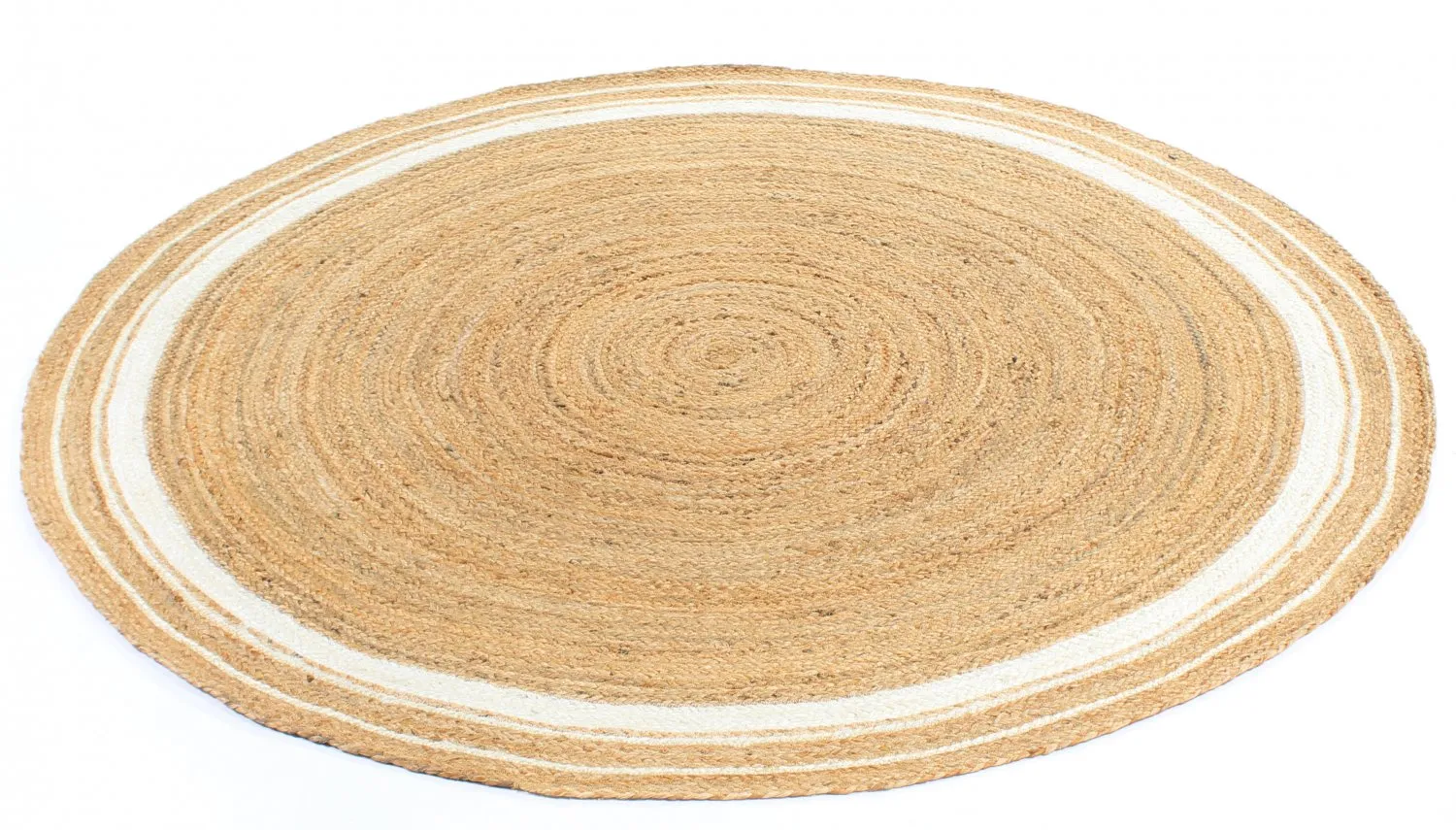 Runda mattor - Bundi (jute/vit)