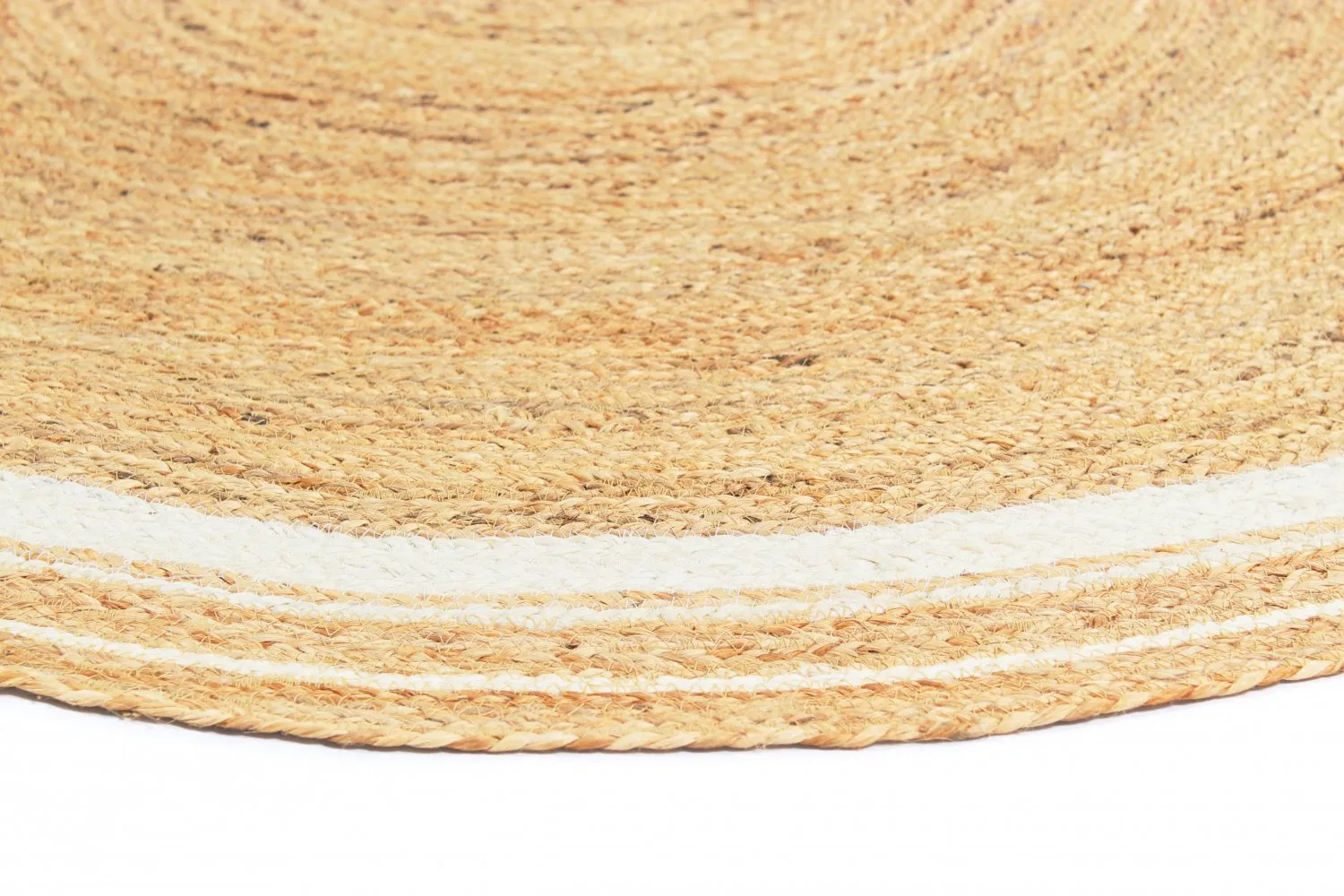 Runda mattor - Bundi (jute/vit)