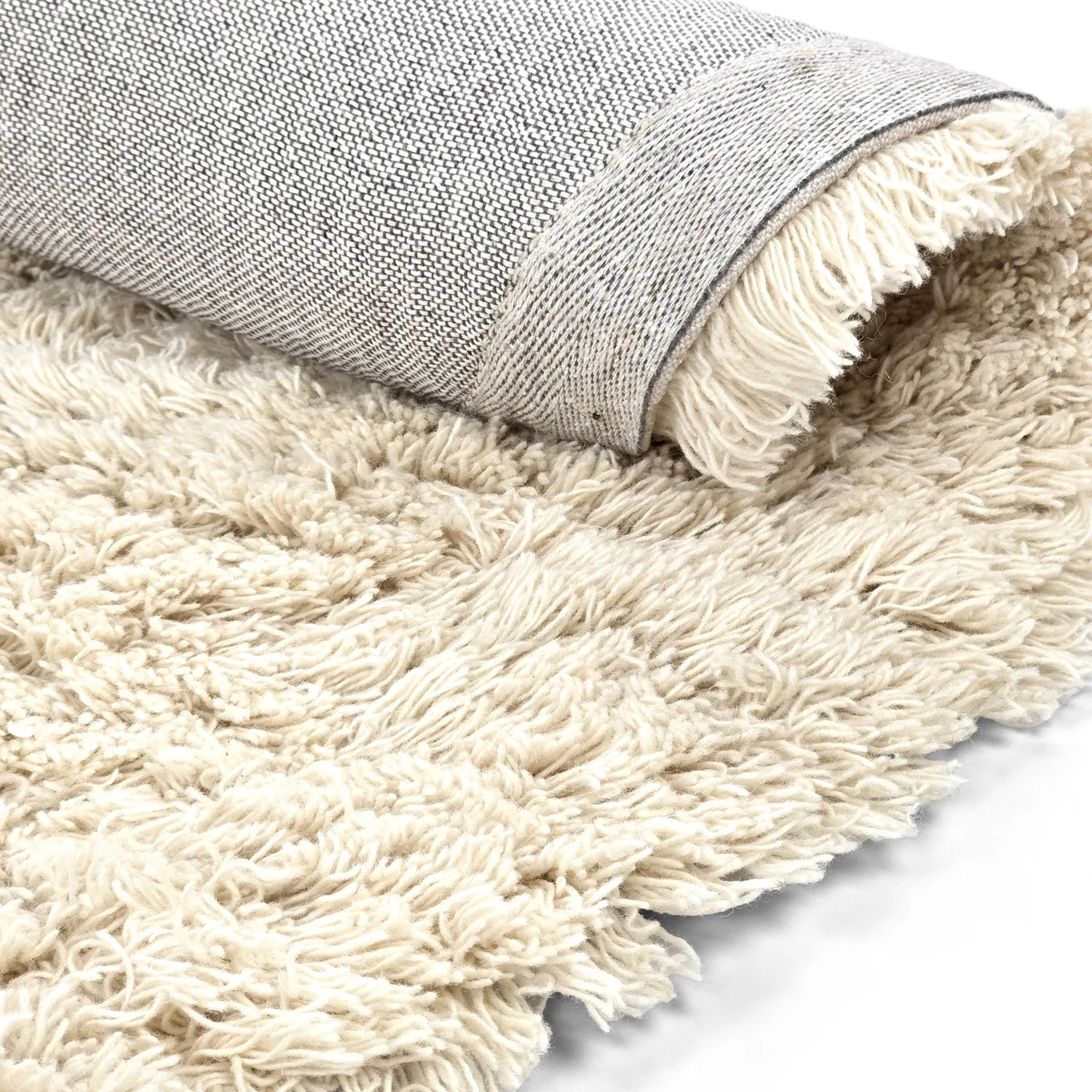 Rund matta - Aliste Wool Shaggy (alabaster gleam)