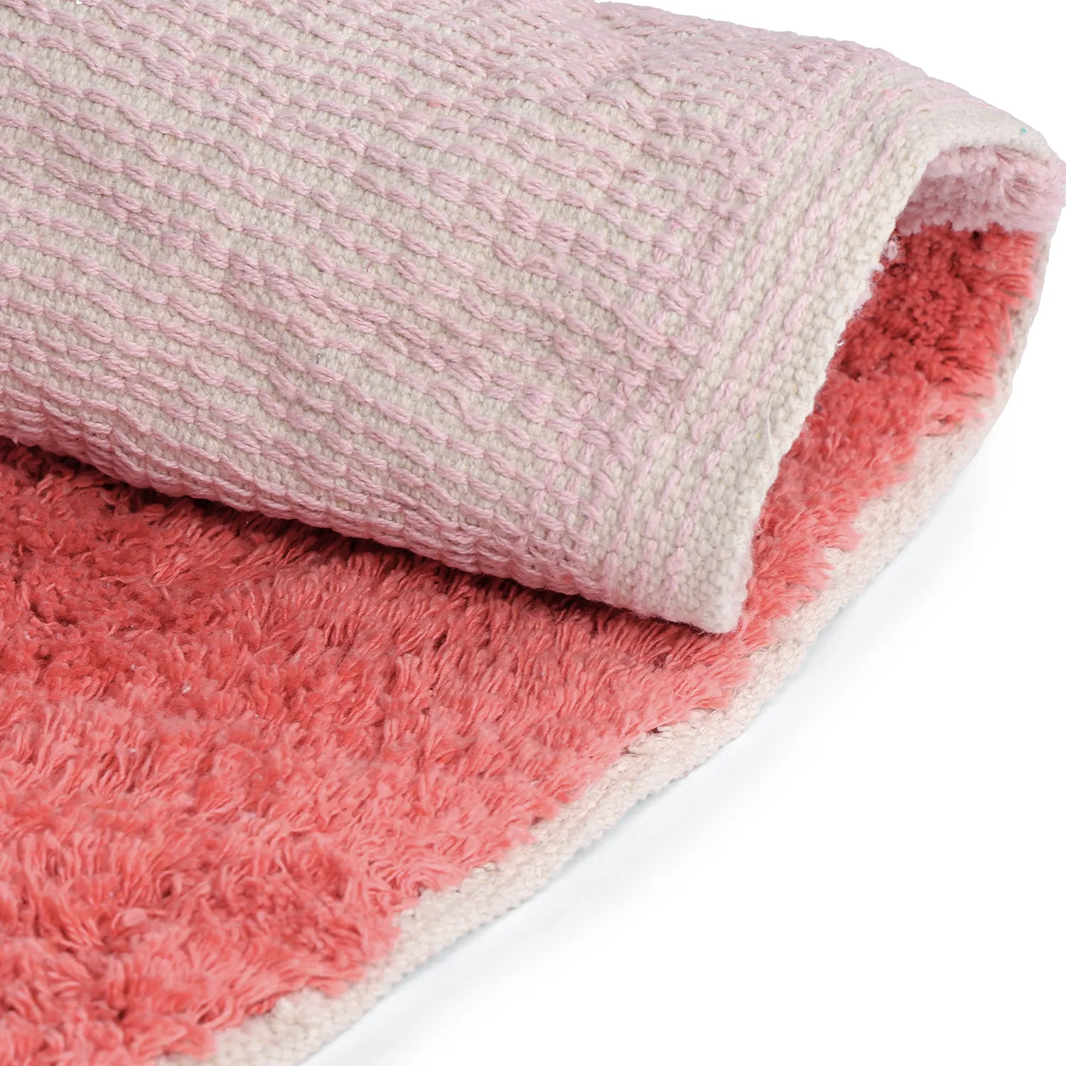 Ryamattor - Amira Natural Cotton Shaggy (rosa)
