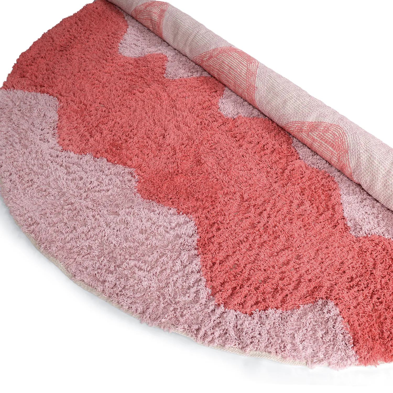 Ryamattor - Amira Natural Cotton Shaggy (rosa)
