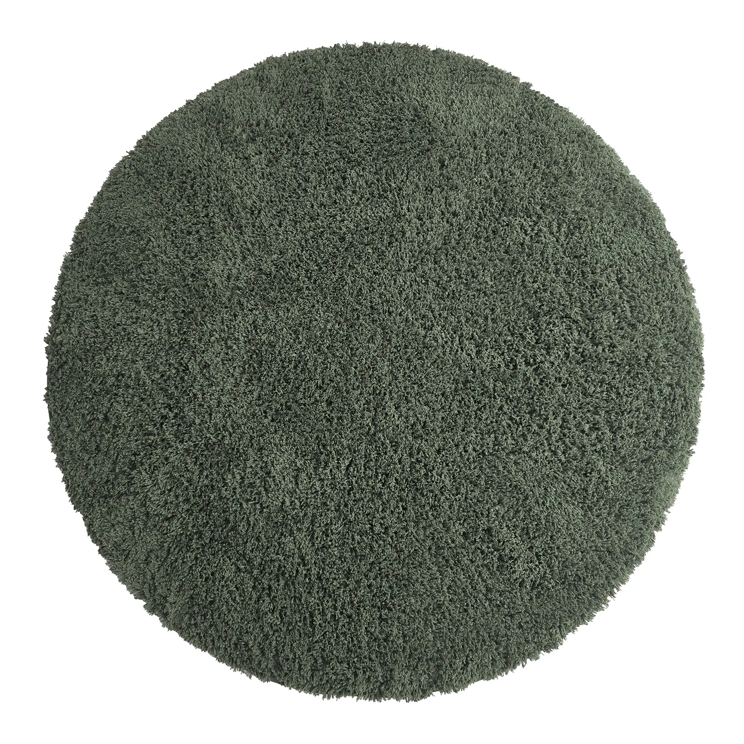 Rund matta - Combarro Solid Cotton Shaggy (grön)