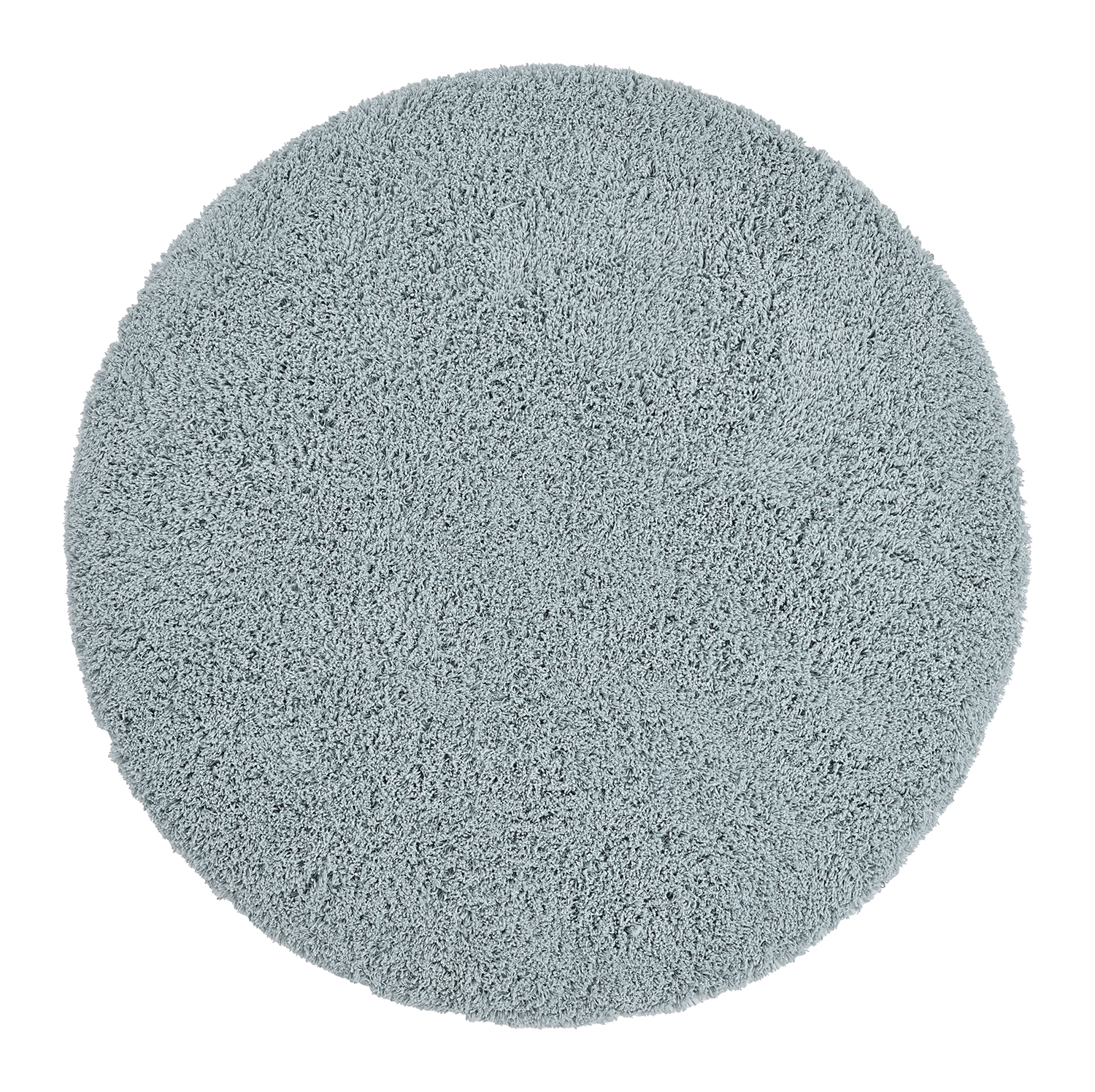 Rund matta - Combarro Solid Cotton Shaggy (ljusblå) (Storlek: Ø 160 cm)