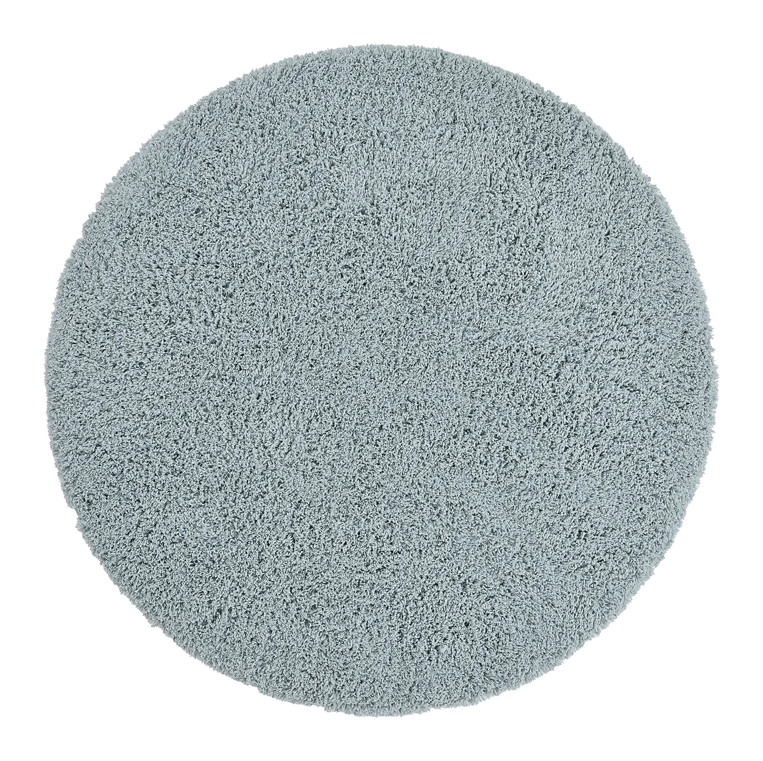 Rund matta - Combarro Solid Cotton Shaggy (ljusblå)