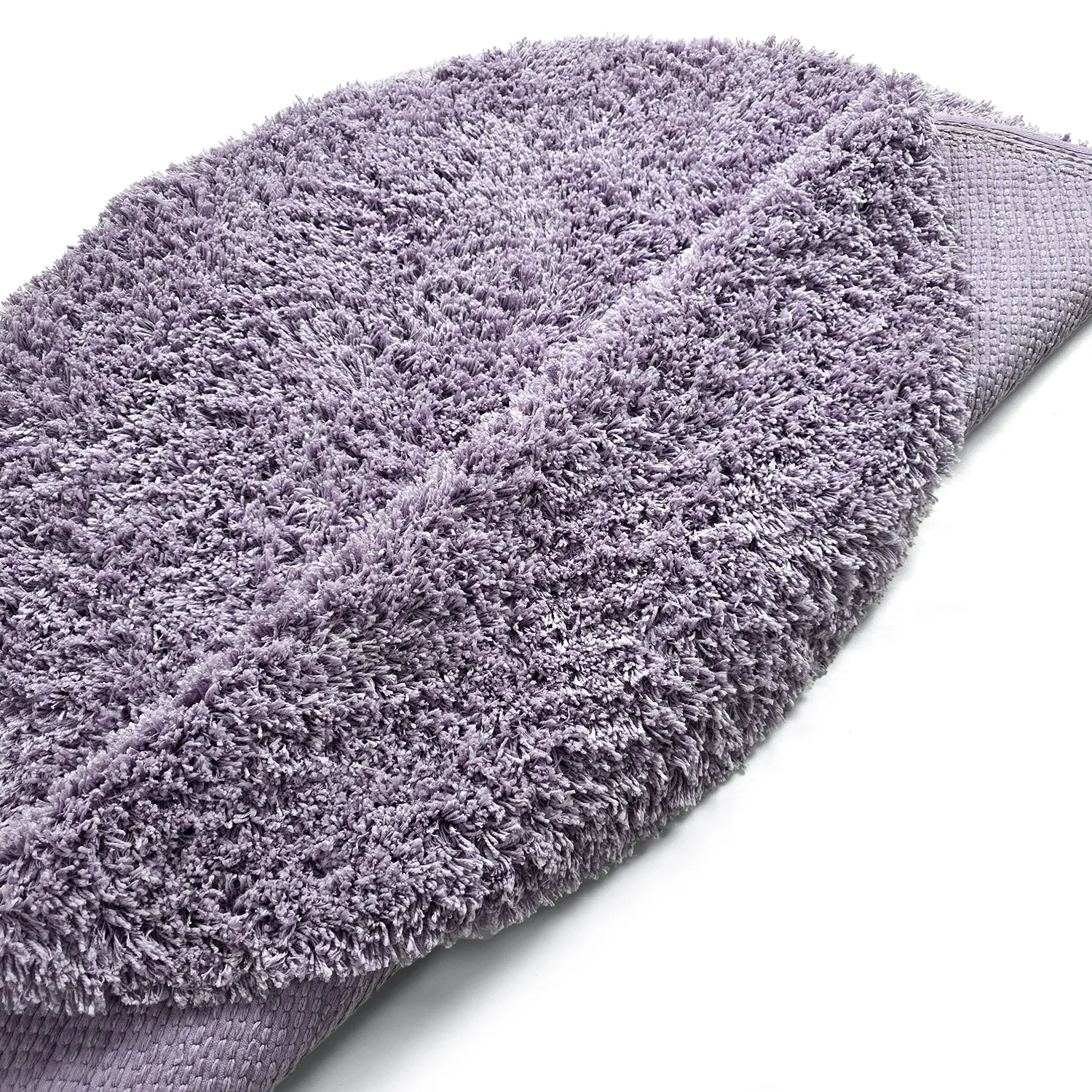 Rund matta - Combarro Solid Cotton Shaggy (ljuslila)