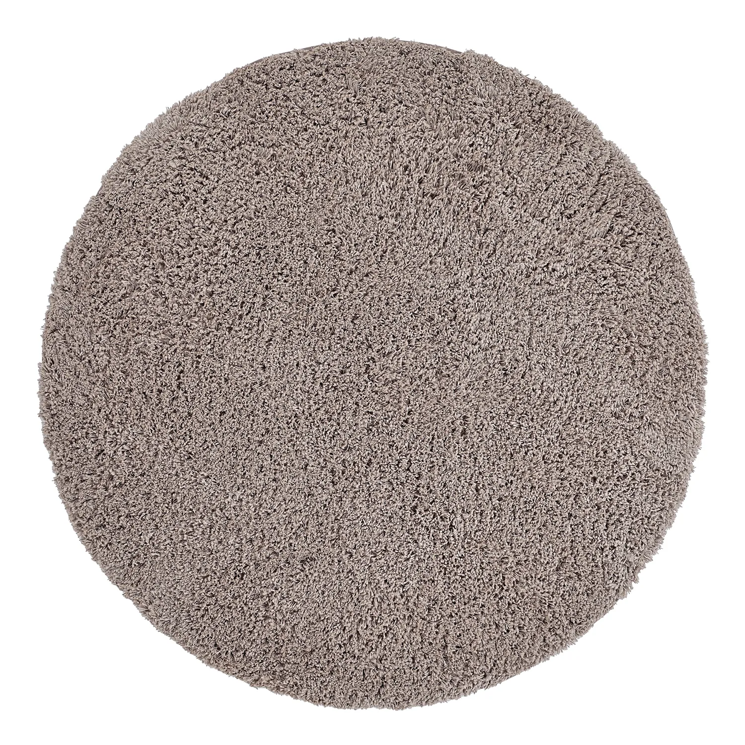 Rund matta - Combarro Solid Cotton Shaggy (taupe)