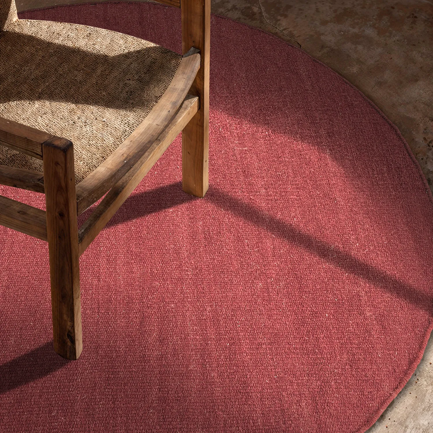 Rund matta - Hamilton (deep red)