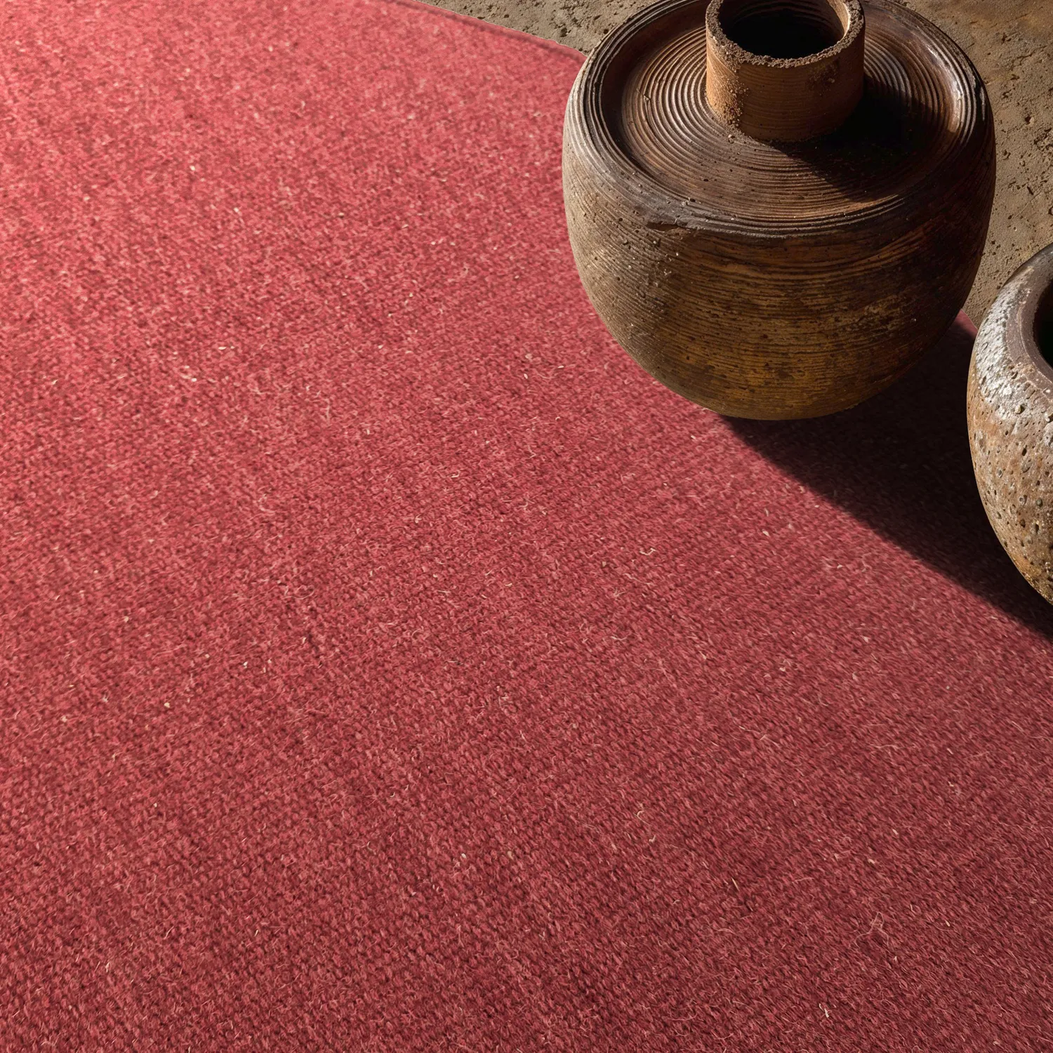 Rund matta - Hamilton (deep red)