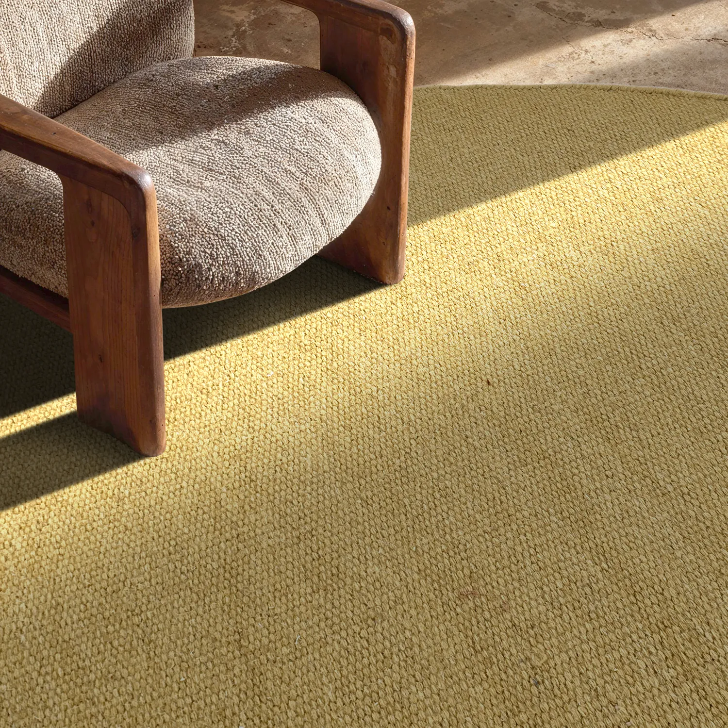 Rund matta - Hamilton (mustard)