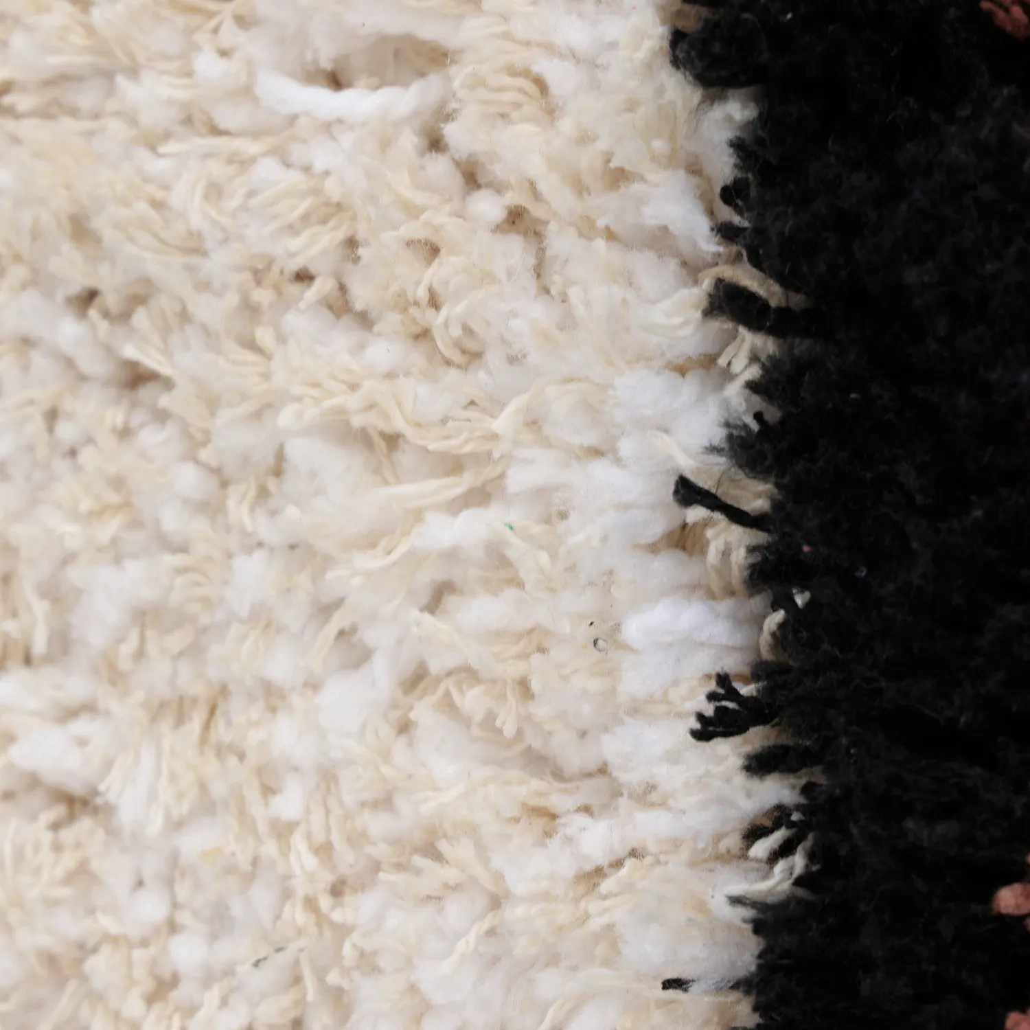 Rund matta - Perast Natural Cotton Shaggy (multi)