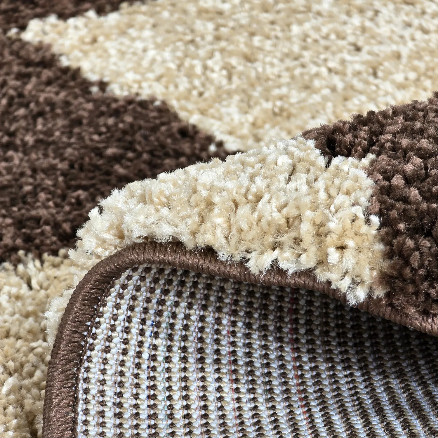 Runda mattor - Albi (brun/beige)