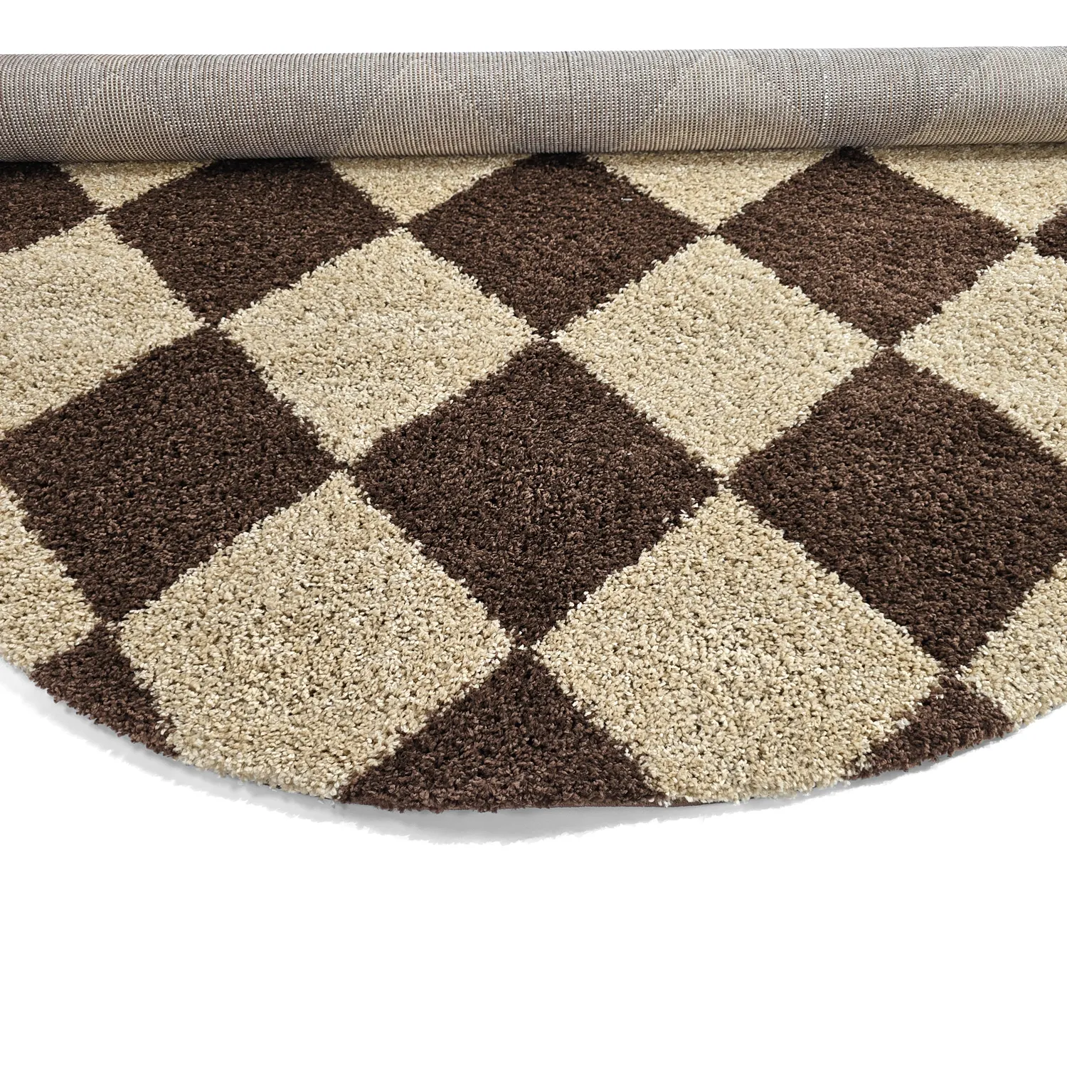 Runda mattor - Albi (brun/beige)