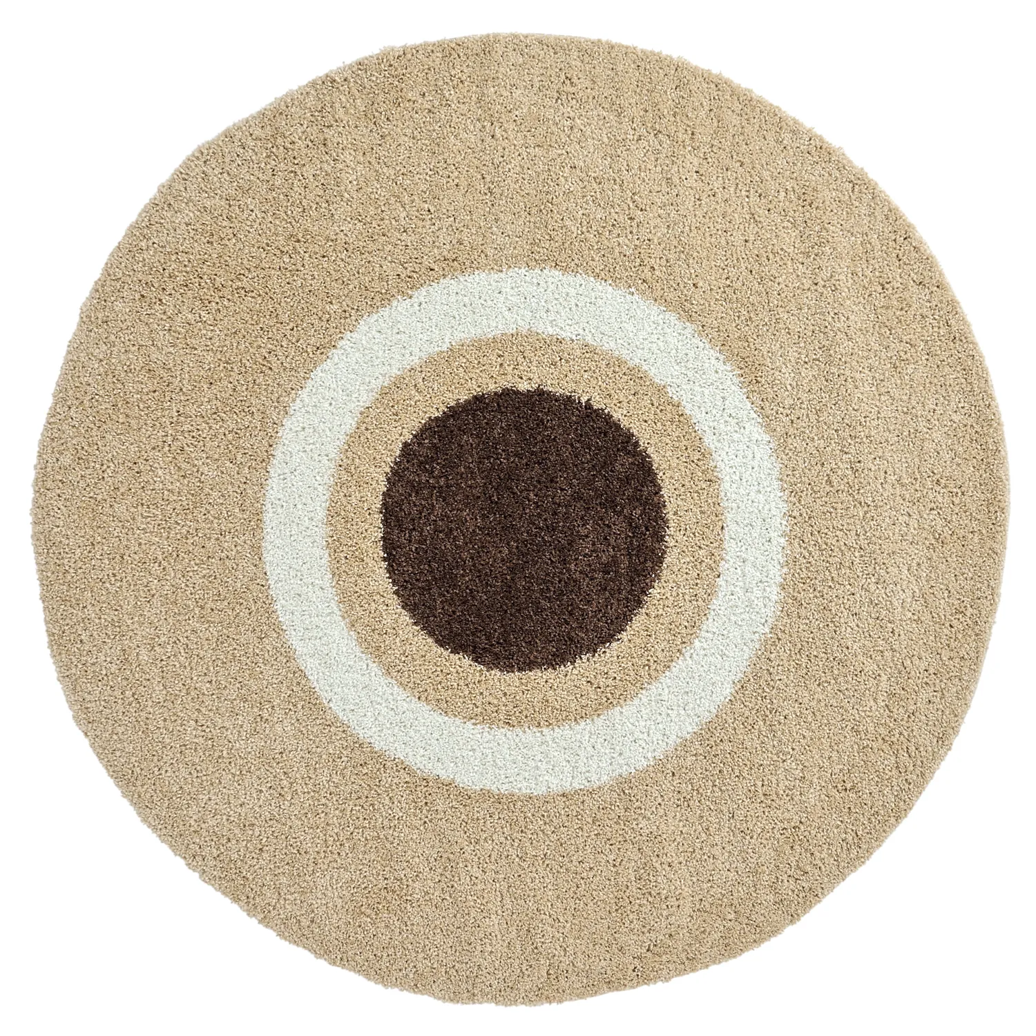 Runda mattor - Alsace (beige/vit/brun)