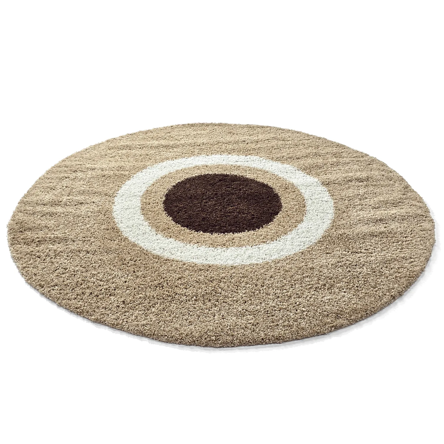 Runda mattor - Alsace (beige/vit/brun)