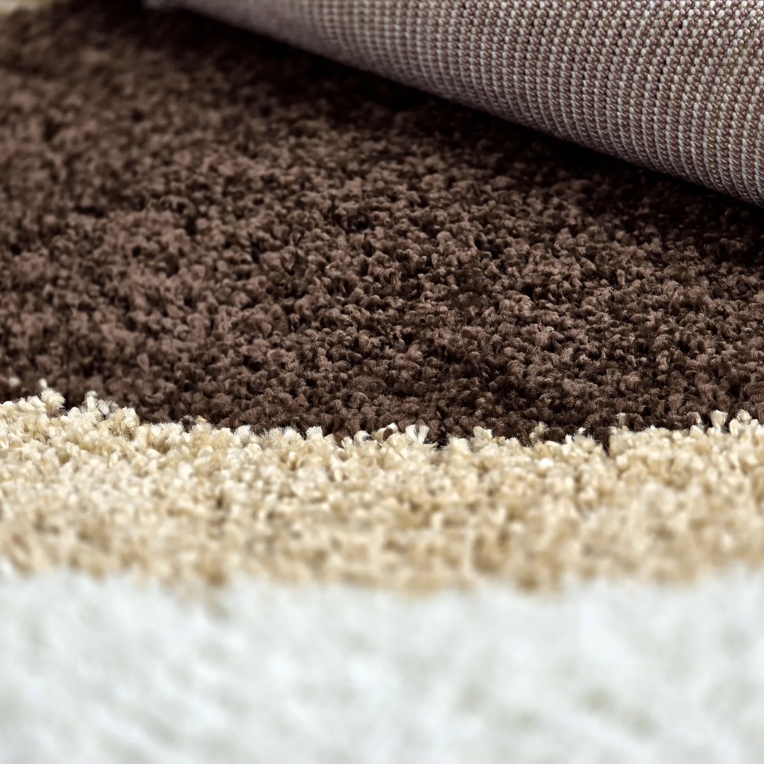 Runda mattor - Alsace (beige/vit/brun)