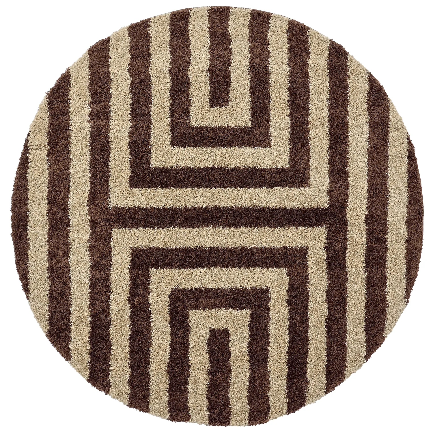 Runda mattor - Imilchil (beige/brun)