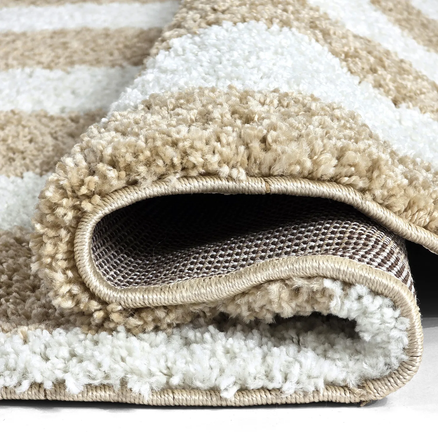 Runda mattor - Tamri (beige/vit)