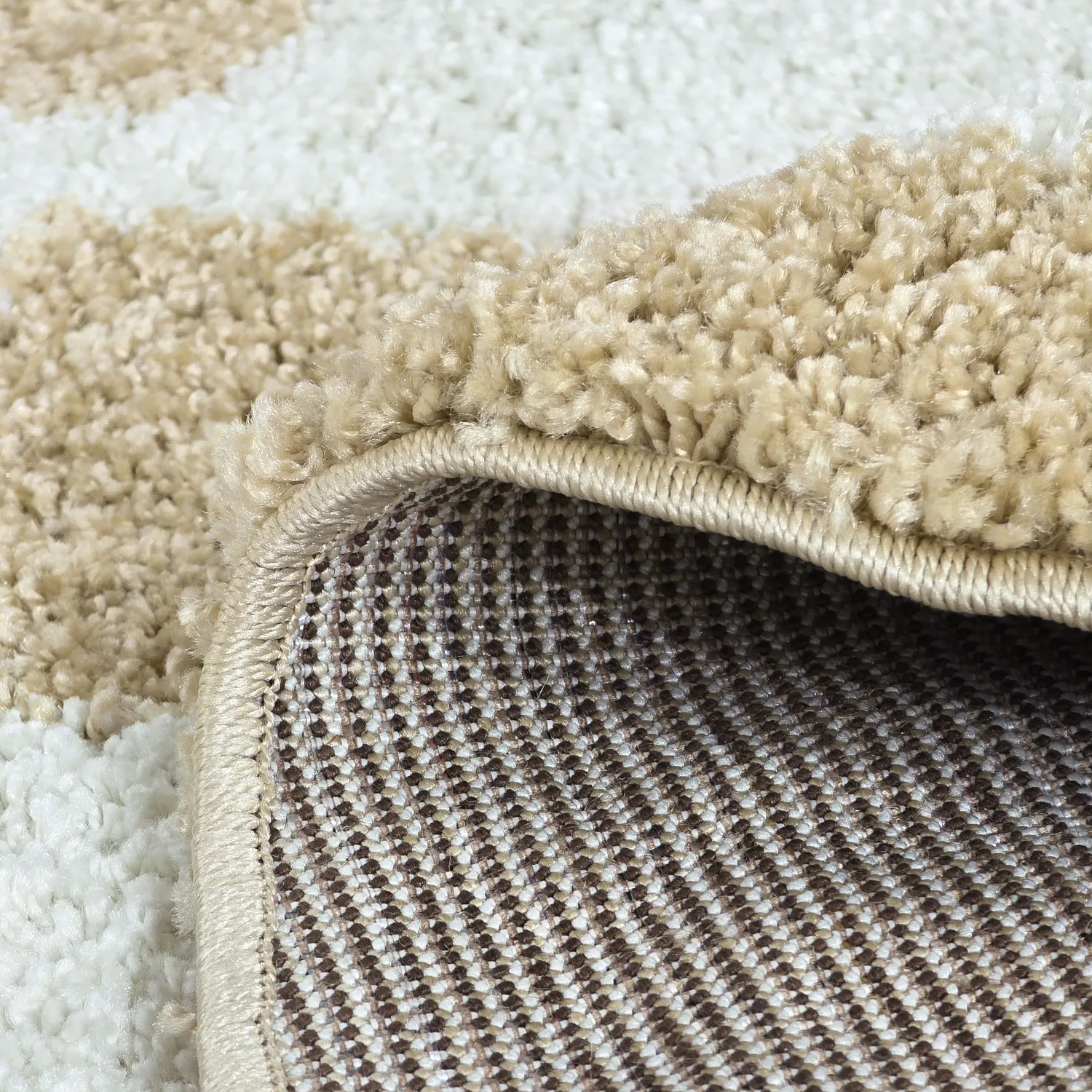 Runda mattor - Tamri (beige/vit)