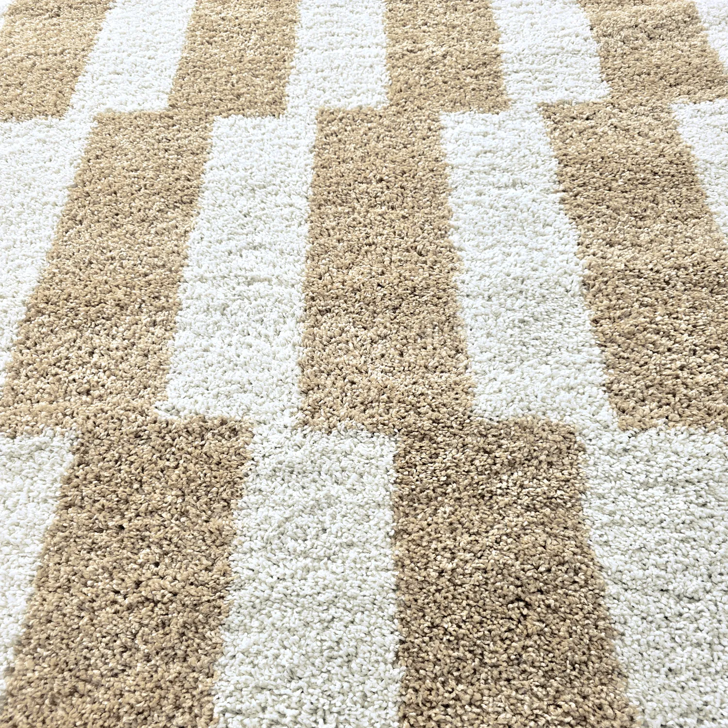 Runda mattor - Tamri (beige/vit)