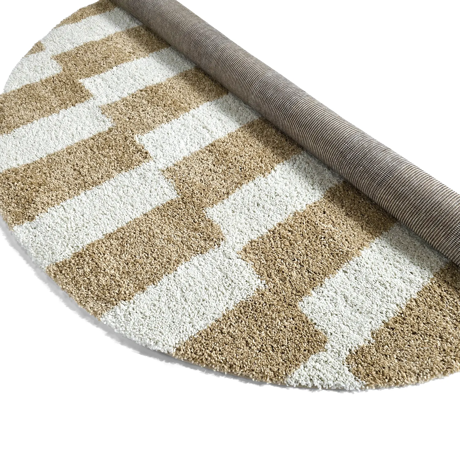 Runda mattor - Tamri (beige/vit)