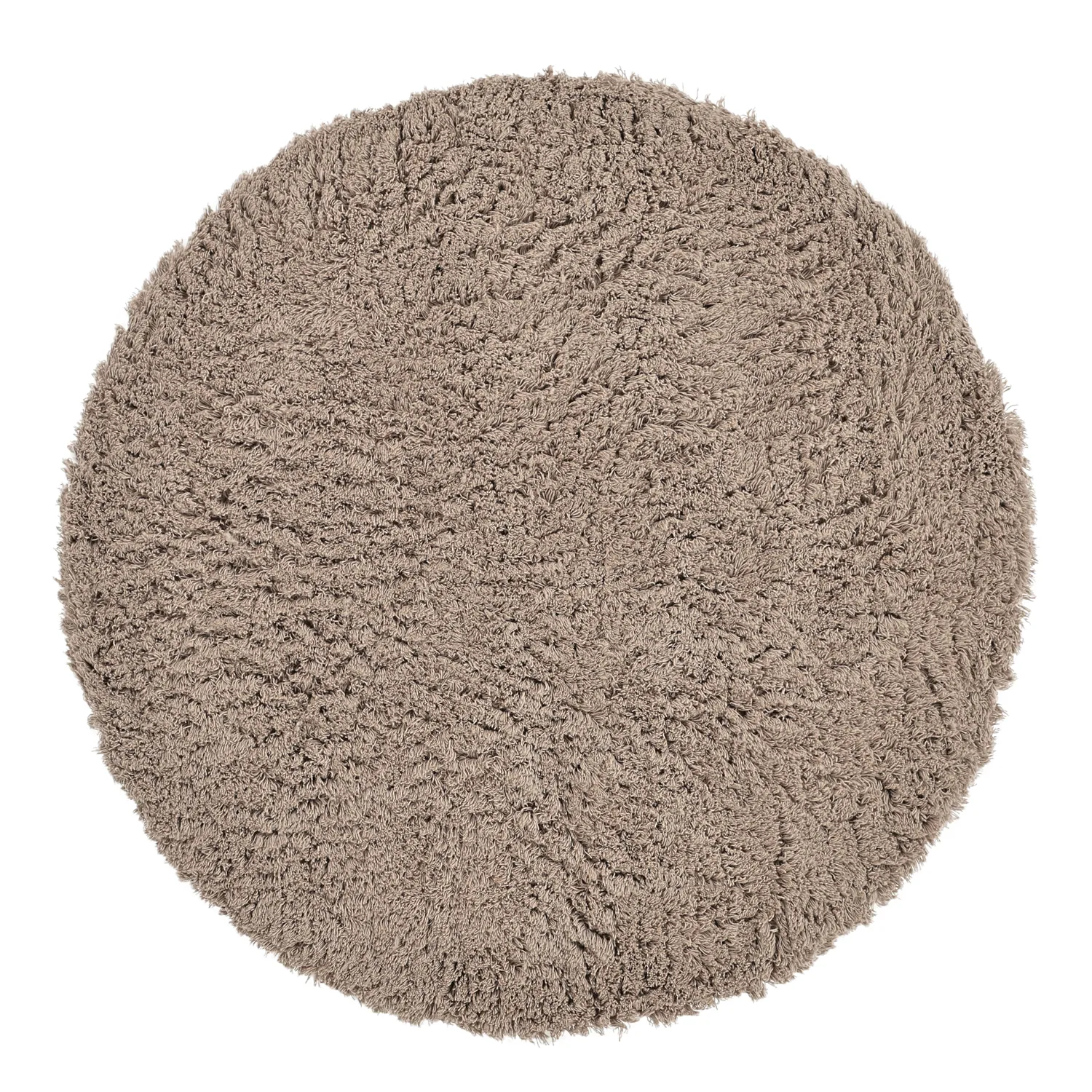 Rund matta - Aliste Wool Shaggy (brun)