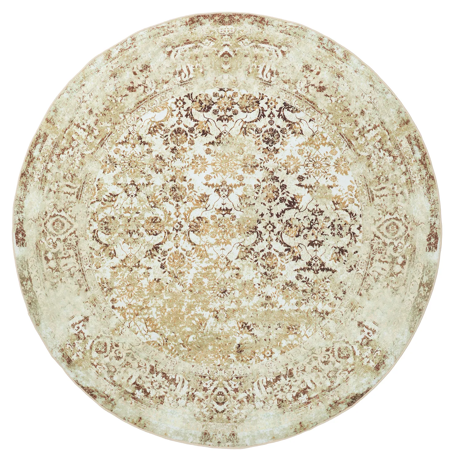 Rund matta - Denizli (beige)
