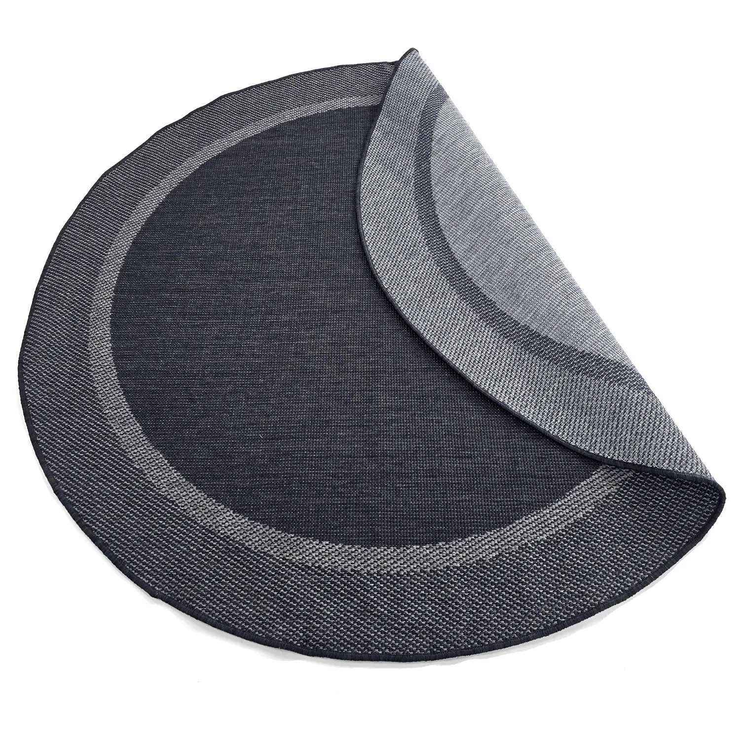 Rund matta - Indoor/Outdoor Alta (antracit)
