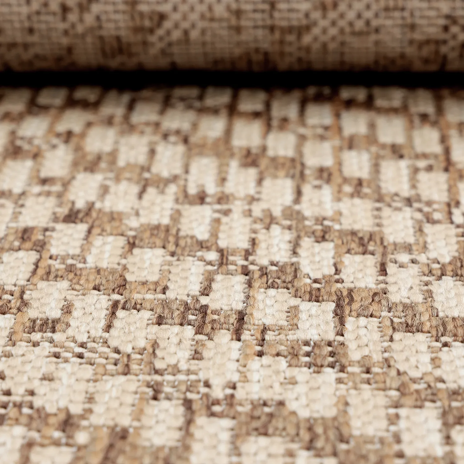 Rund matta - Indoor/Outdoor Donora (brun)