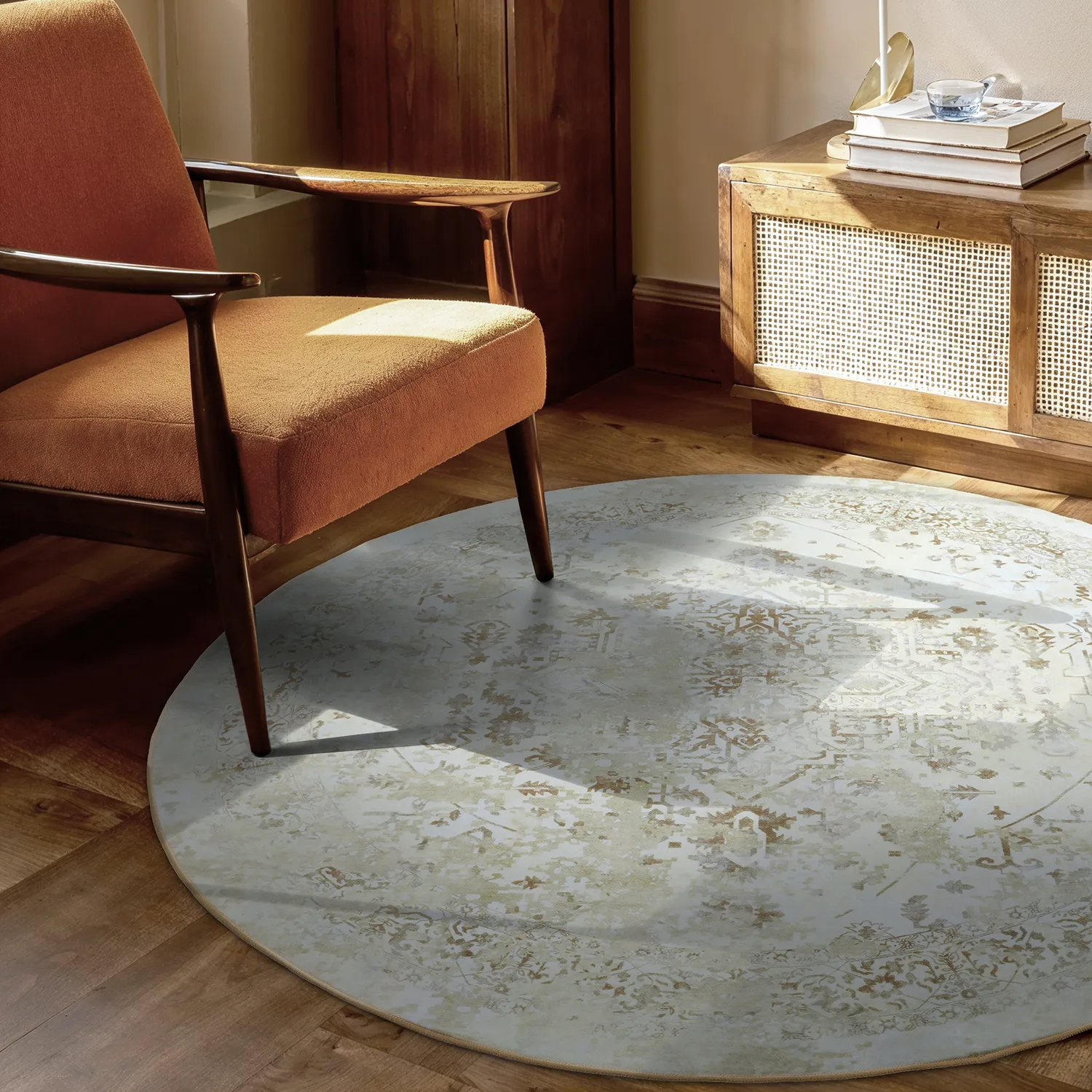 Rund matta - Mateur (beige)