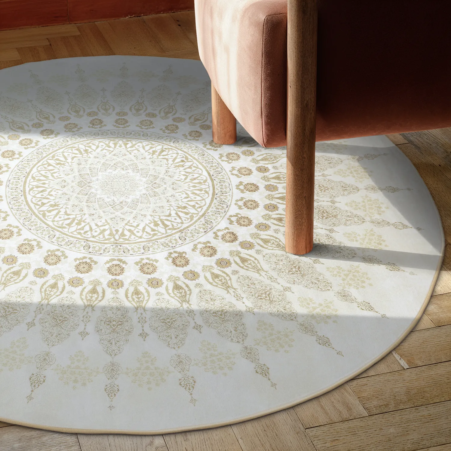Rund matta - Sandrigo (beige)