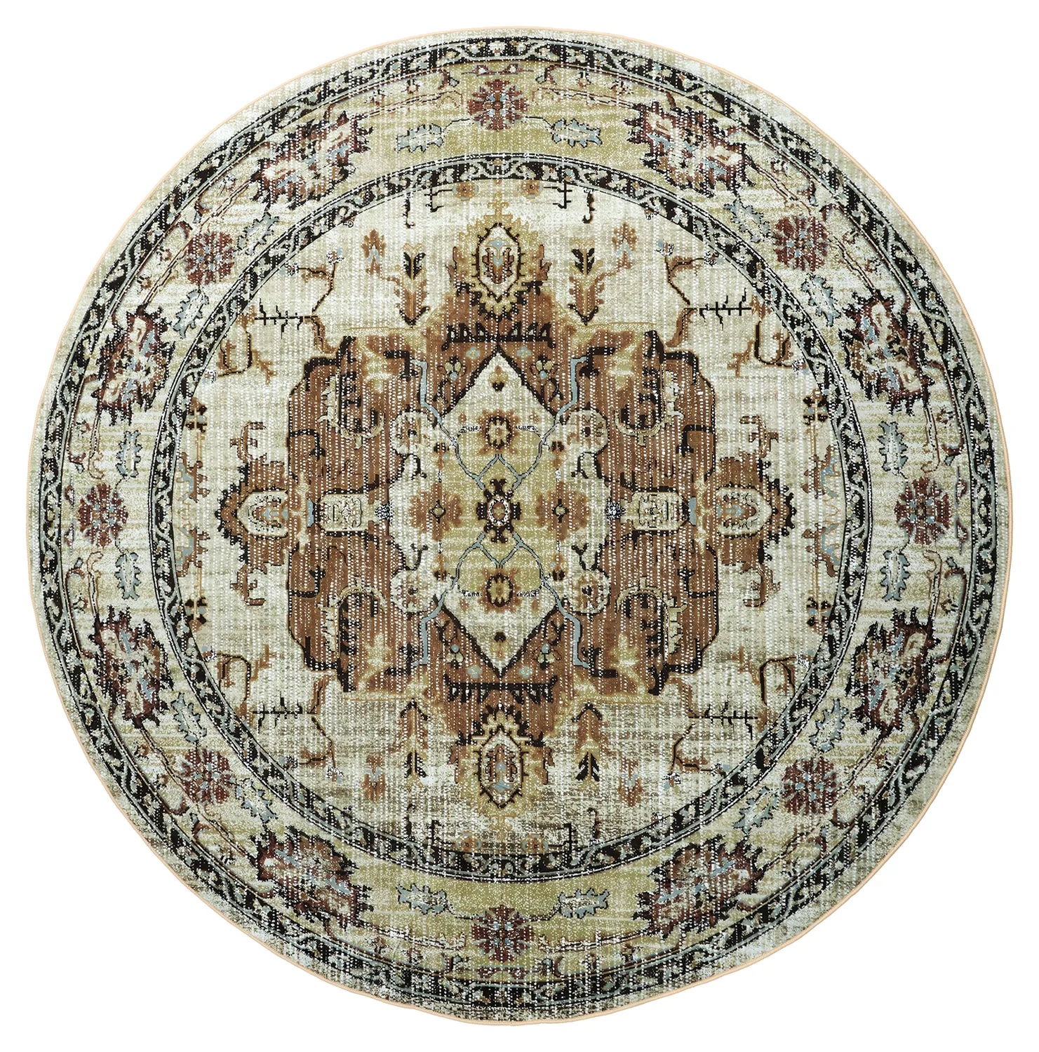 Rund matta - Siliana (beige)