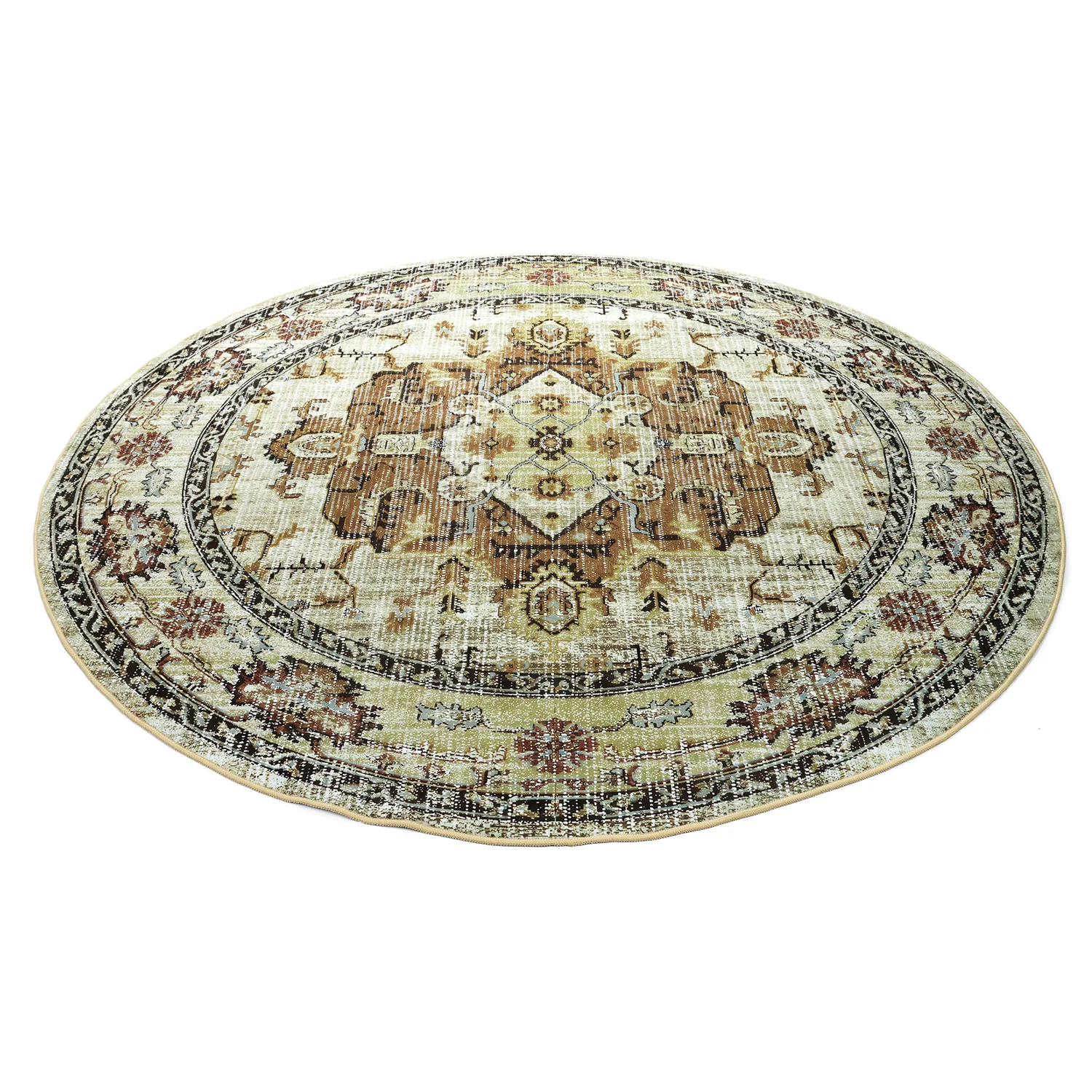 Rund matta - Siliana (beige)