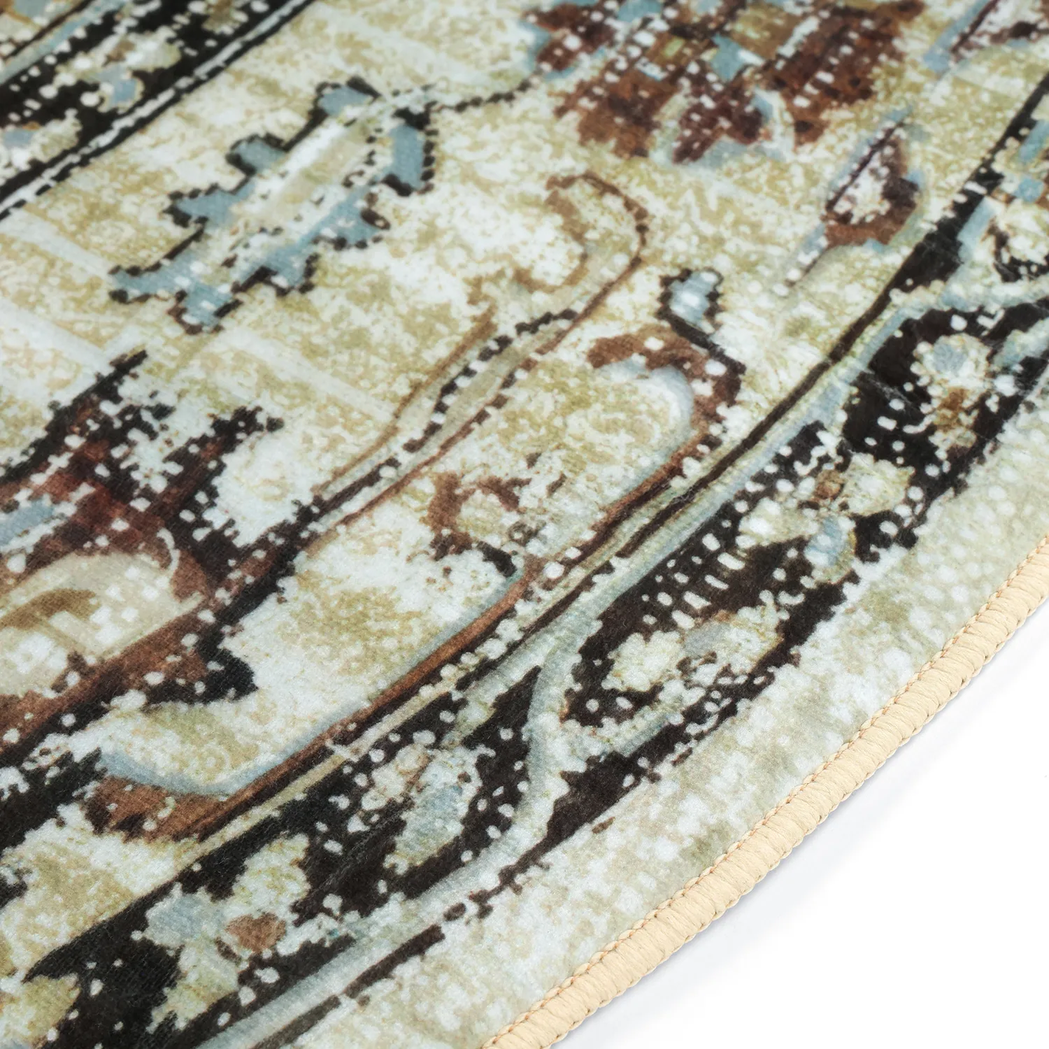 Rund matta - Siliana (beige)