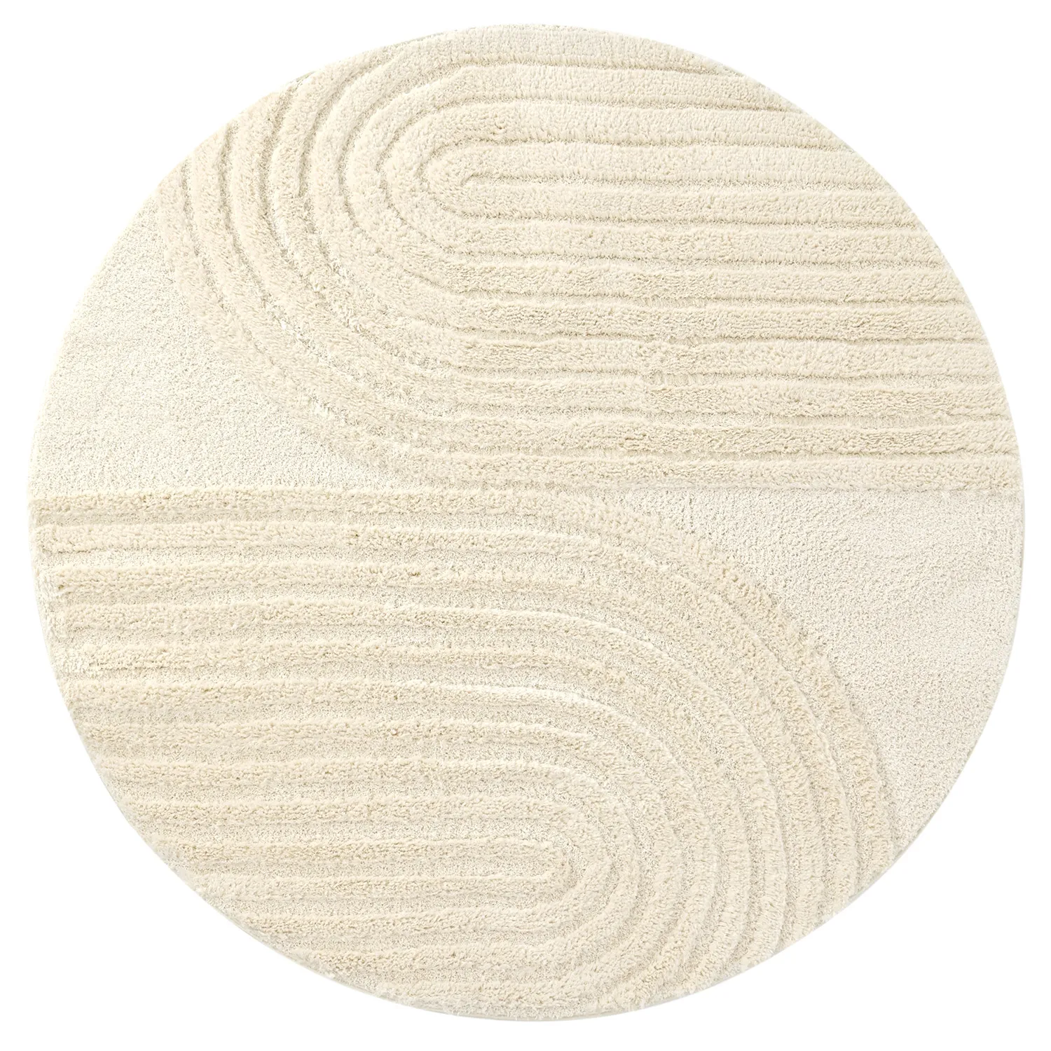 Runda mattor - Evora (offwhite)