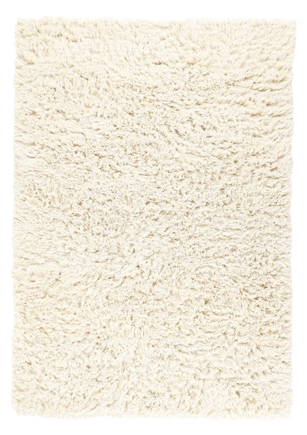 Ryamatta - Fassale Hand Woven Wool Shaggy (vit)