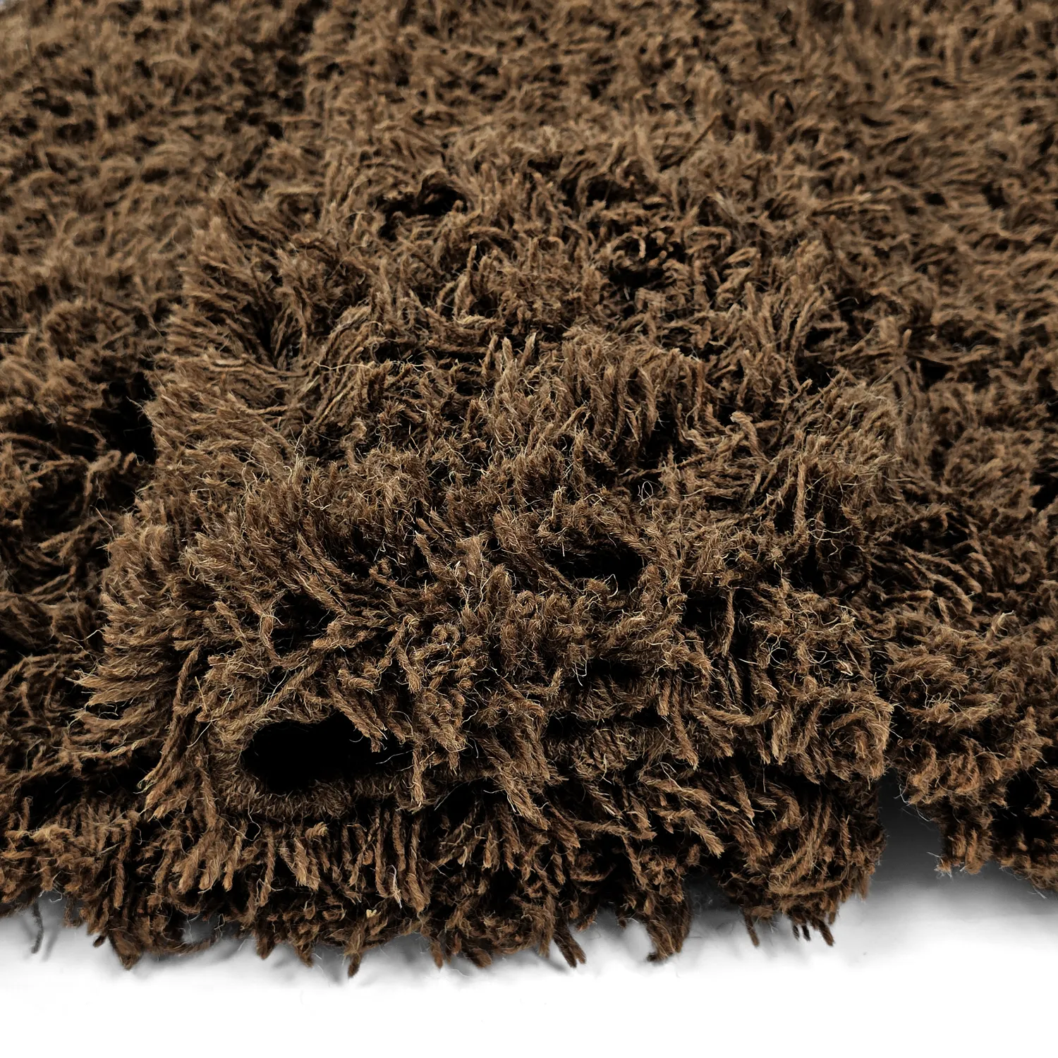 Ryamatta - Melilla Hand Woven Wool Shaggy (brun)