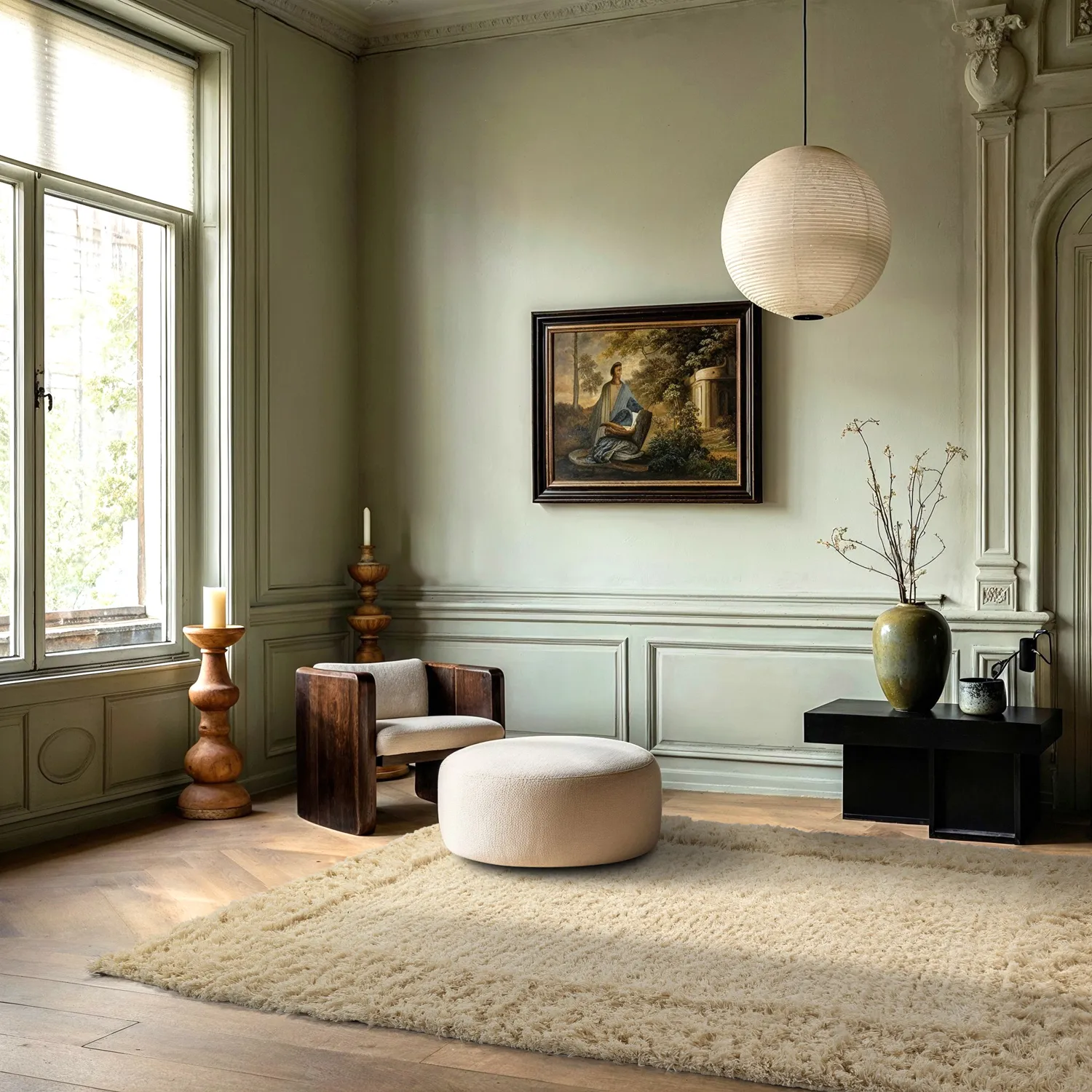 Ryamatta - Melilla Hand Woven Wool Shaggy (natur)