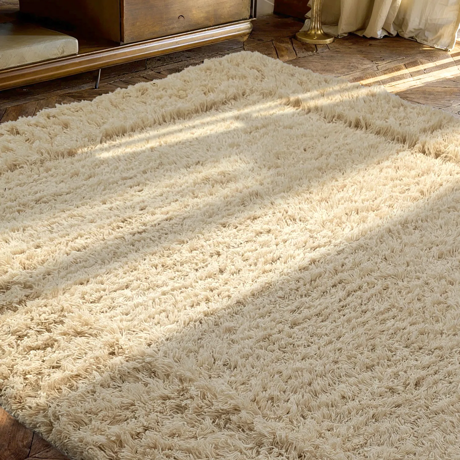 Ryamatta - Melilla Hand Woven Wool Shaggy (natur)