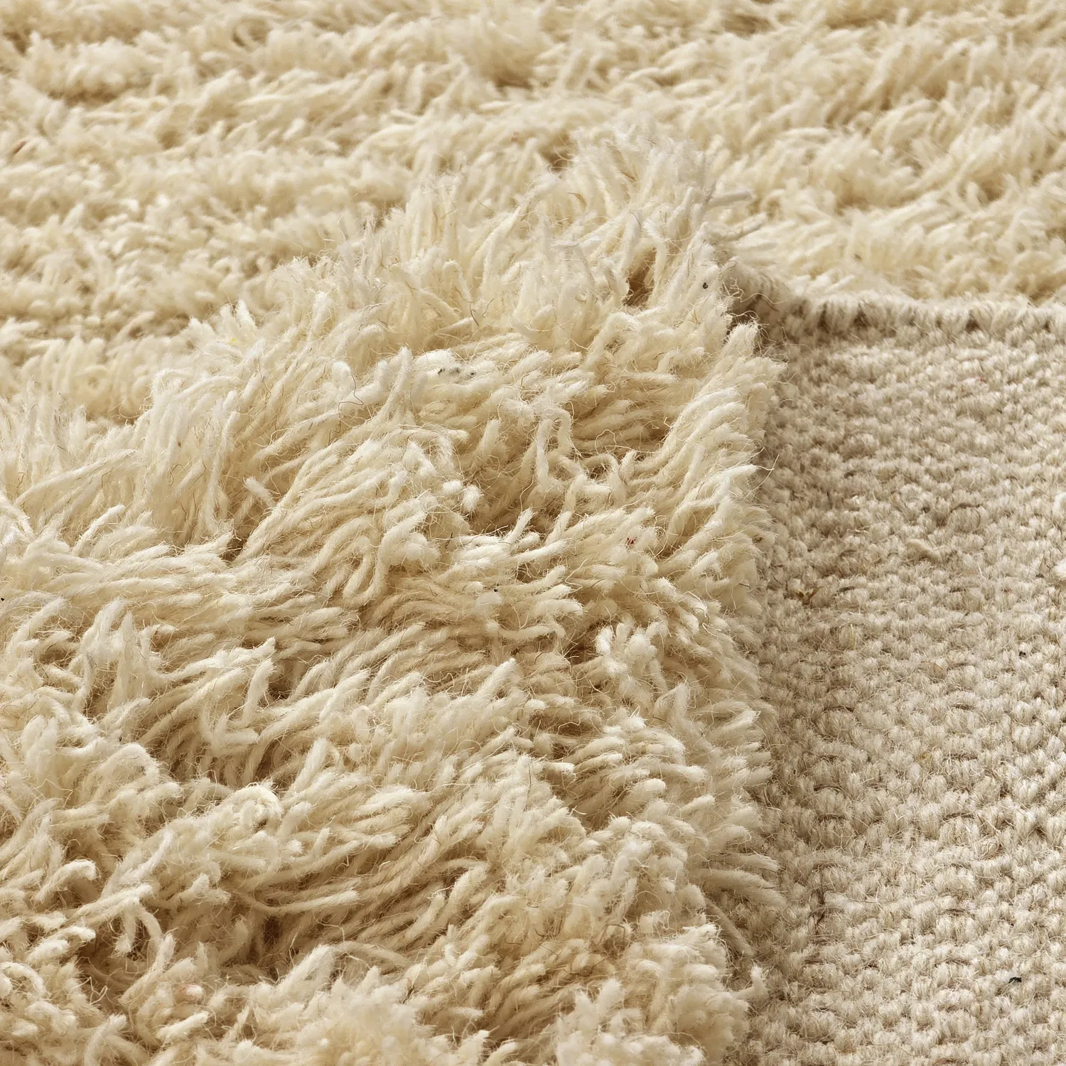 Ryamatta - Melilla Hand Woven Wool Shaggy (natur)