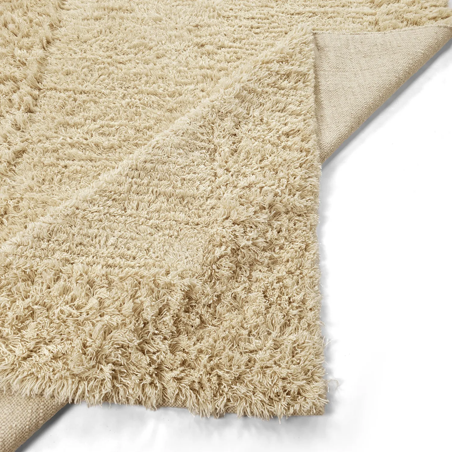 Ryamatta - Melilla Hand Woven Wool Shaggy (natur)