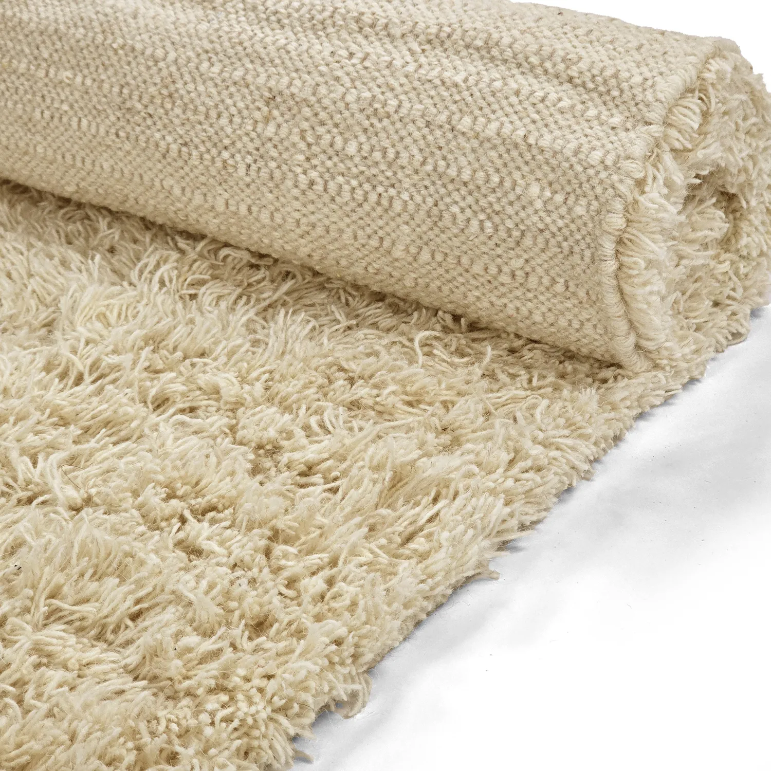 Ryamatta - Melilla Hand Woven Wool Shaggy (natur)