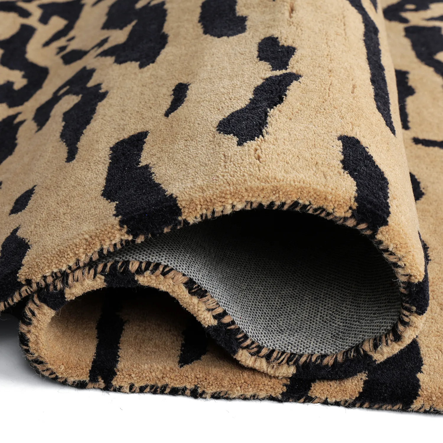 Ryamatta - Zebra Tufted Wool Premium (beige/svart)