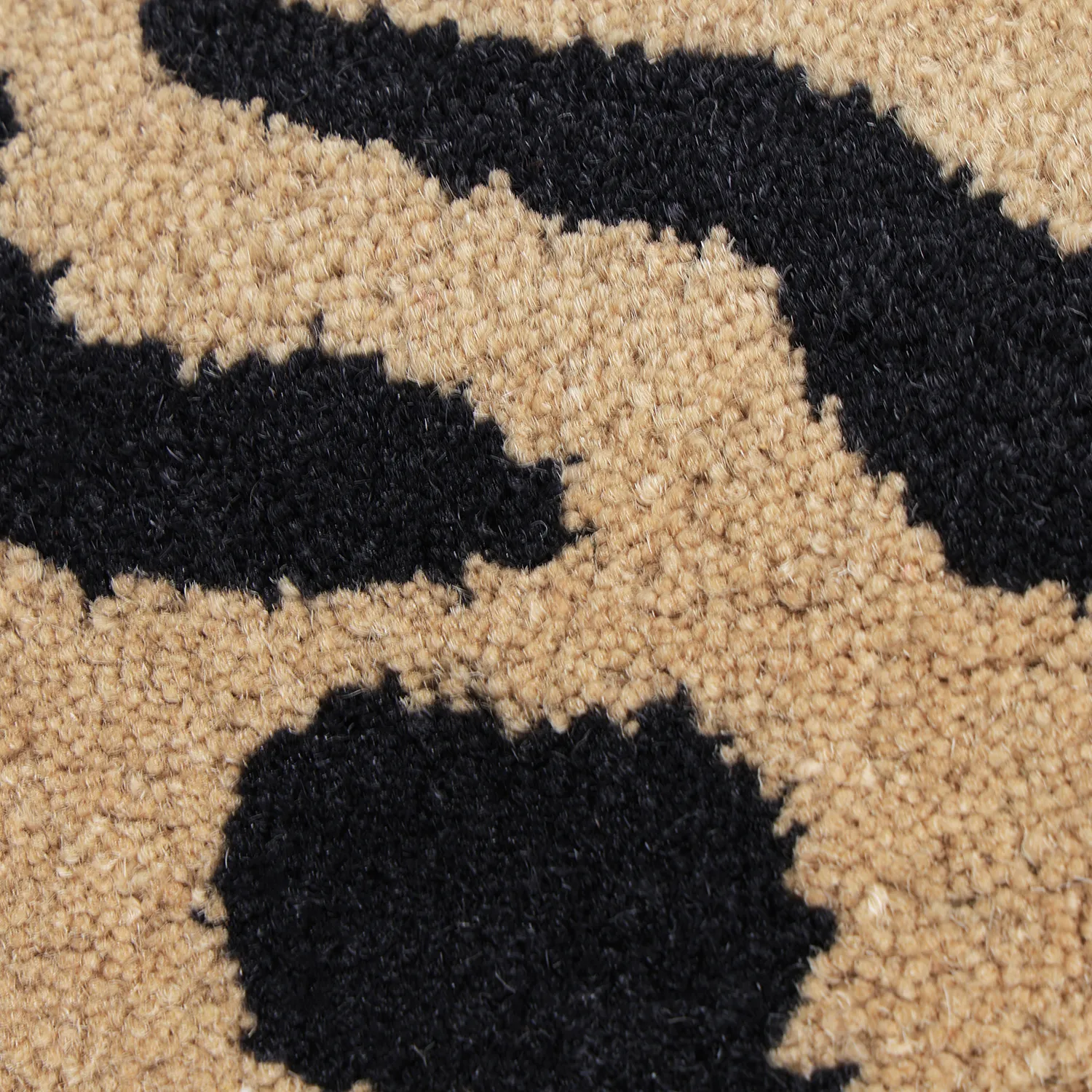 Ryamatta - Zebra Tufted Wool Premium (beige/svart)