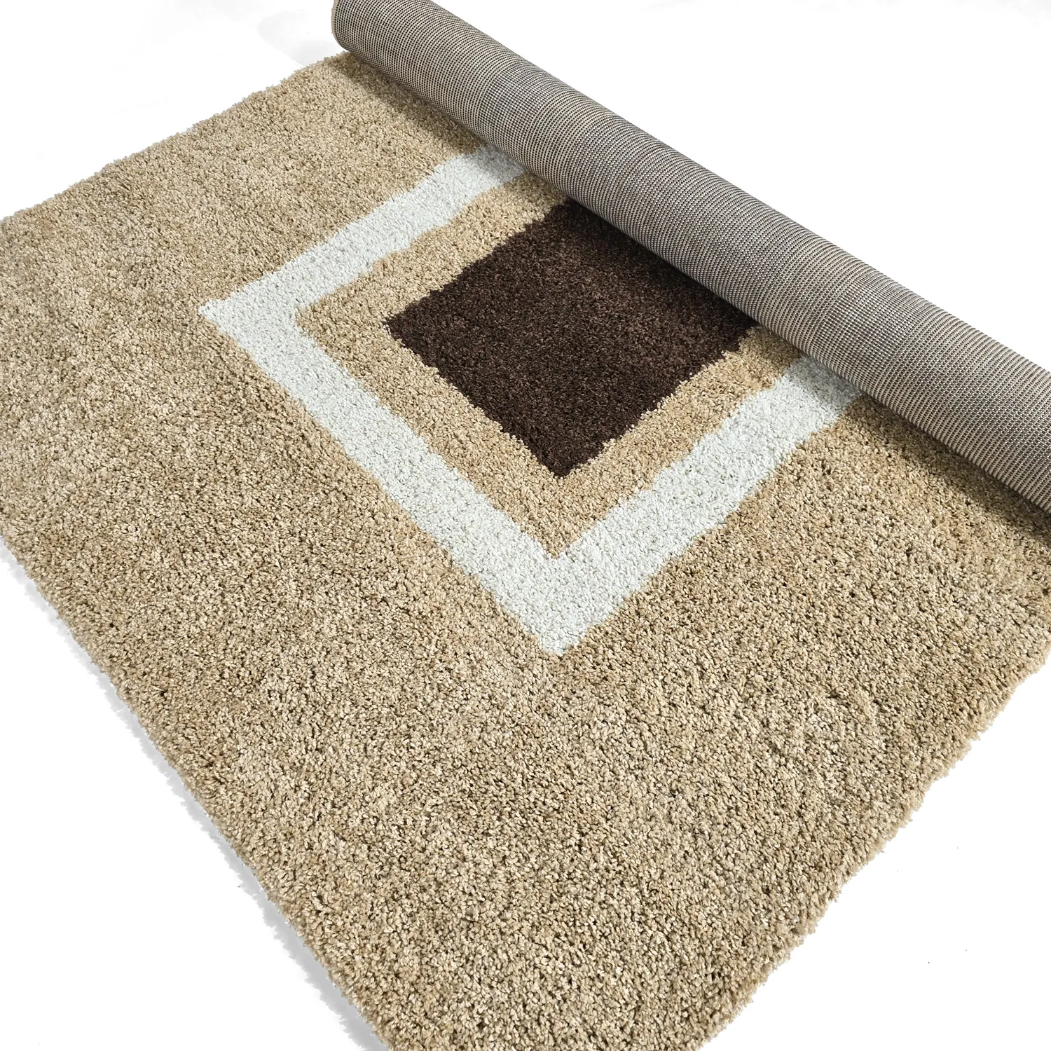 Ryamattor - Alsace (beige/vit/brun)