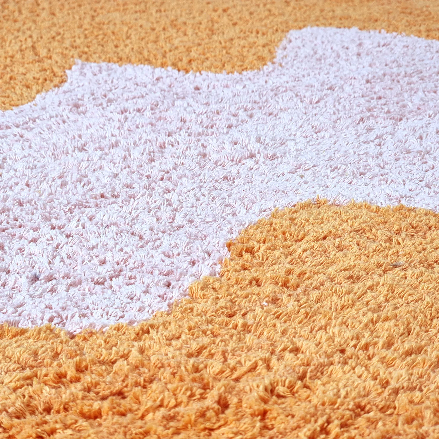 Ryamattor - Amira Natural Cotton Shaggy (orange/rosa)