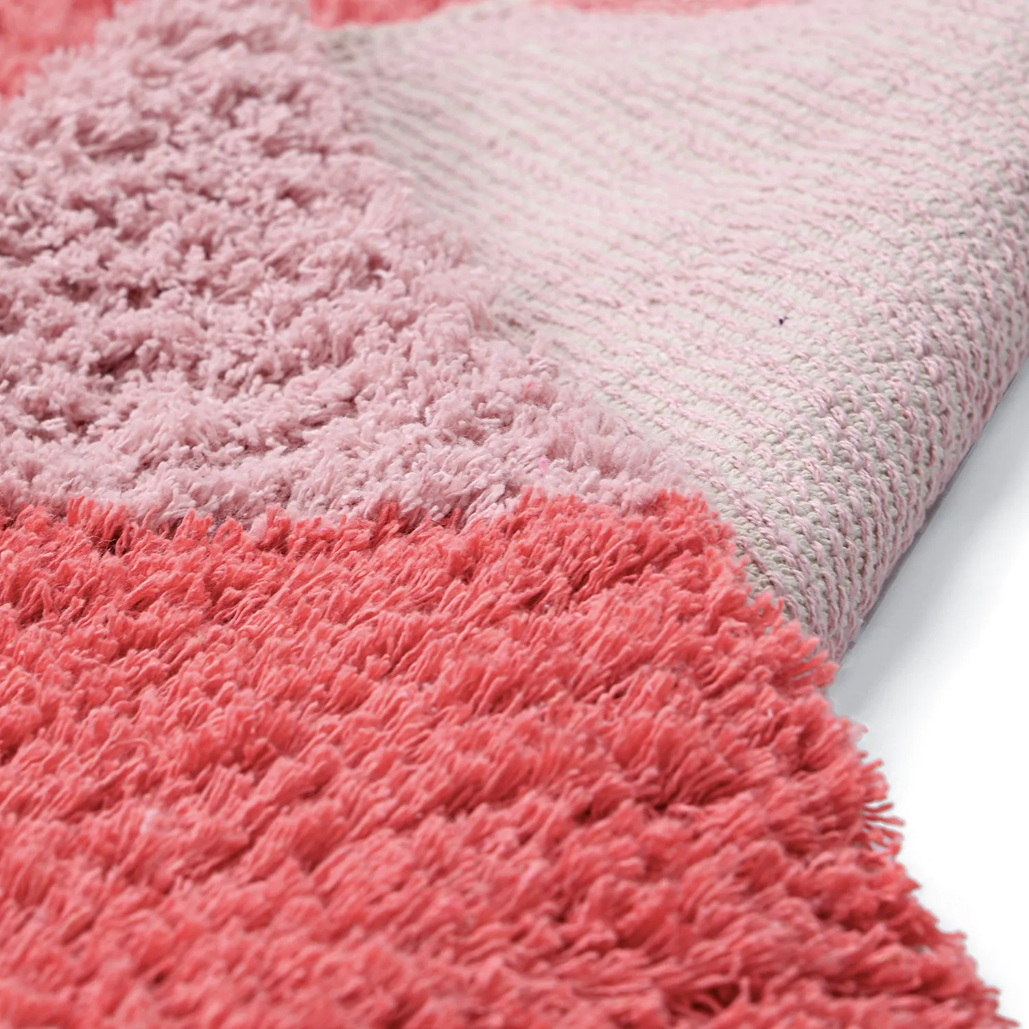 Ryamattor - Amira Natural Cotton Shaggy (rosa)