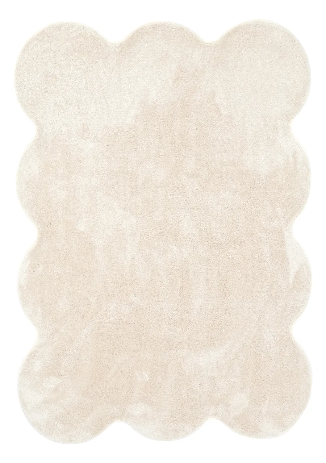 Vågig Ryamatta - Aranga Super Soft Fur (beige)