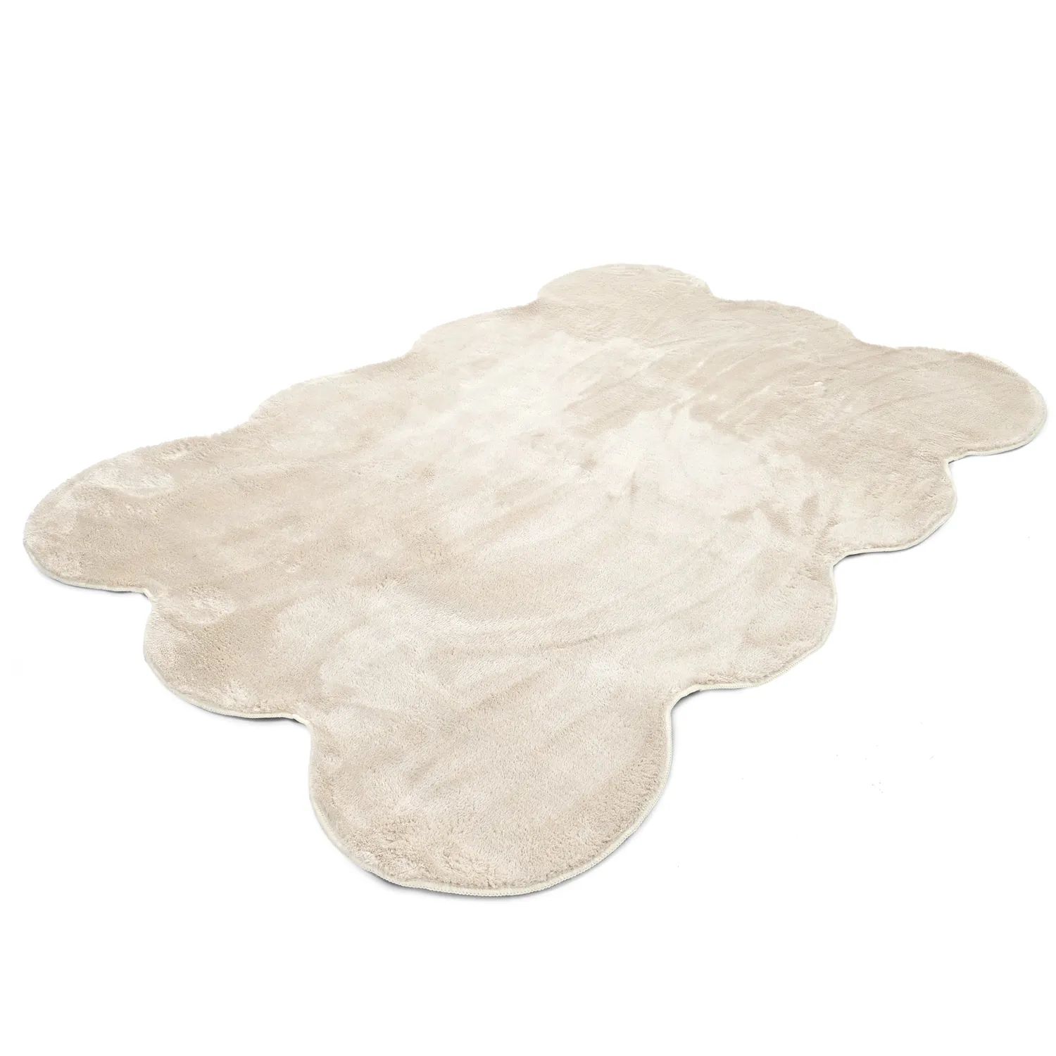 Vågig Ryamatta - Aranga Super Soft Fur (beige)